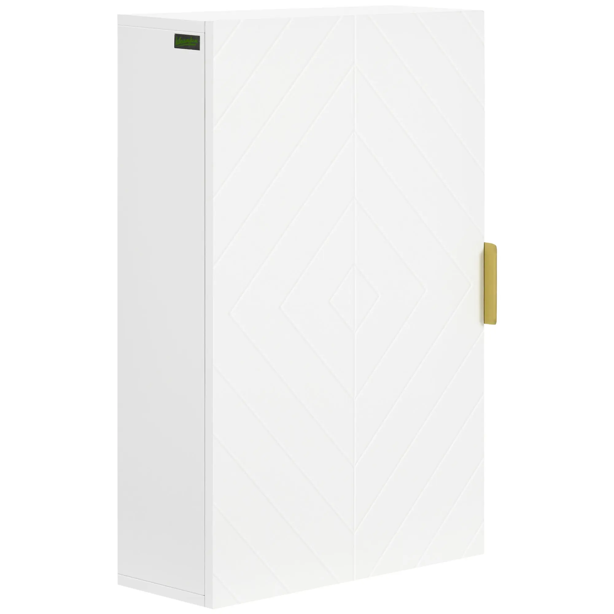 Over Toilet Storage Cupboard, Medicine Cabinet w/ Adjustable Shelves for Small Space, White