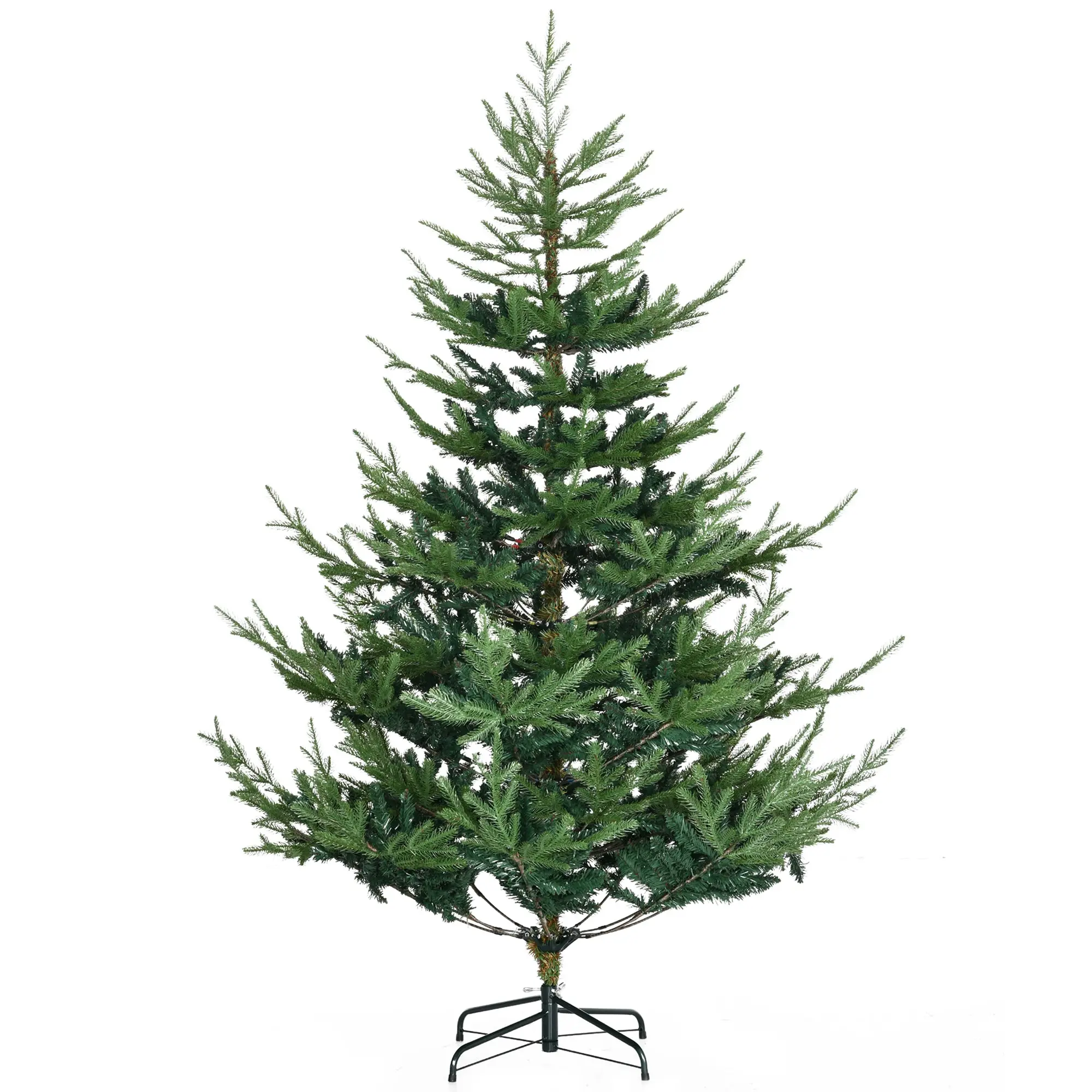 6 Foot Artificial Christmas Tree, Pine Hinged Xmas Tree with 795 Realistic Branches Green