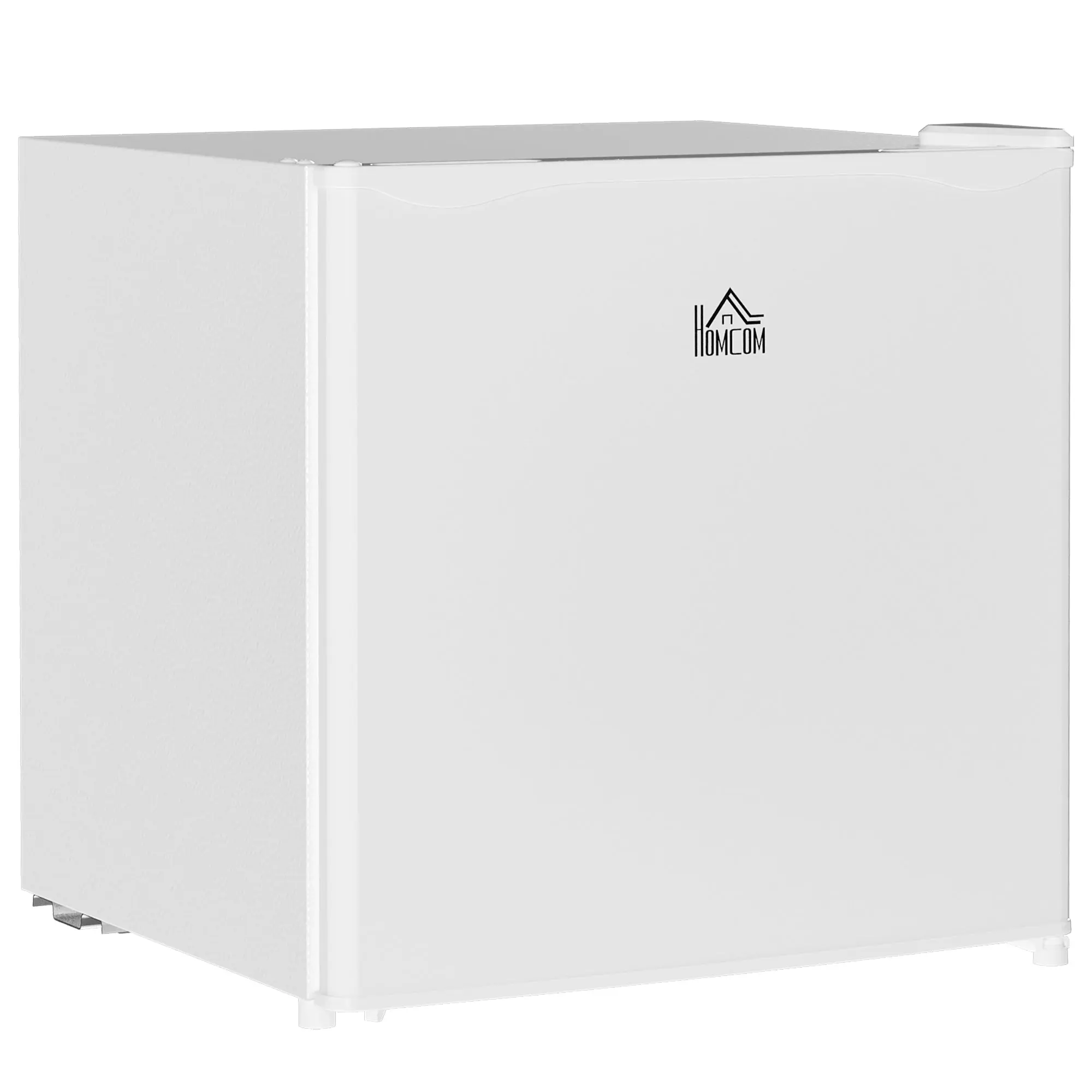 46 Litre Table Top Mini Fridge with Ice Box, Reversible Door, Adjustable Temperature, Cream