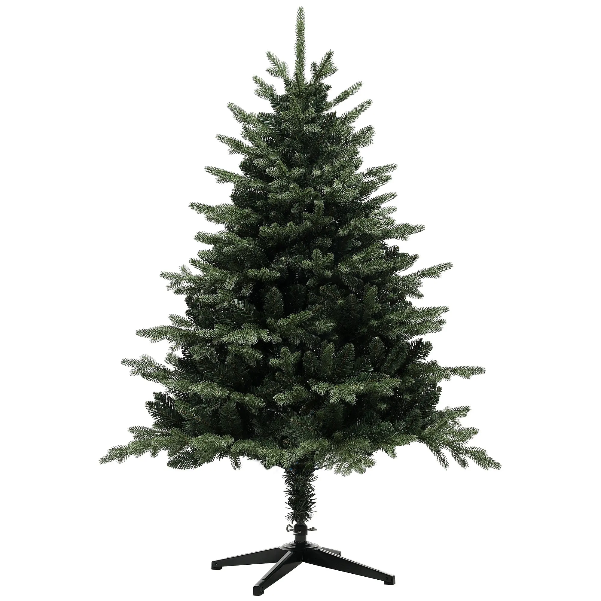 5ft Artificial Spruce Christmas Tree with 1121 Tips, Foldable Steel Base, Green