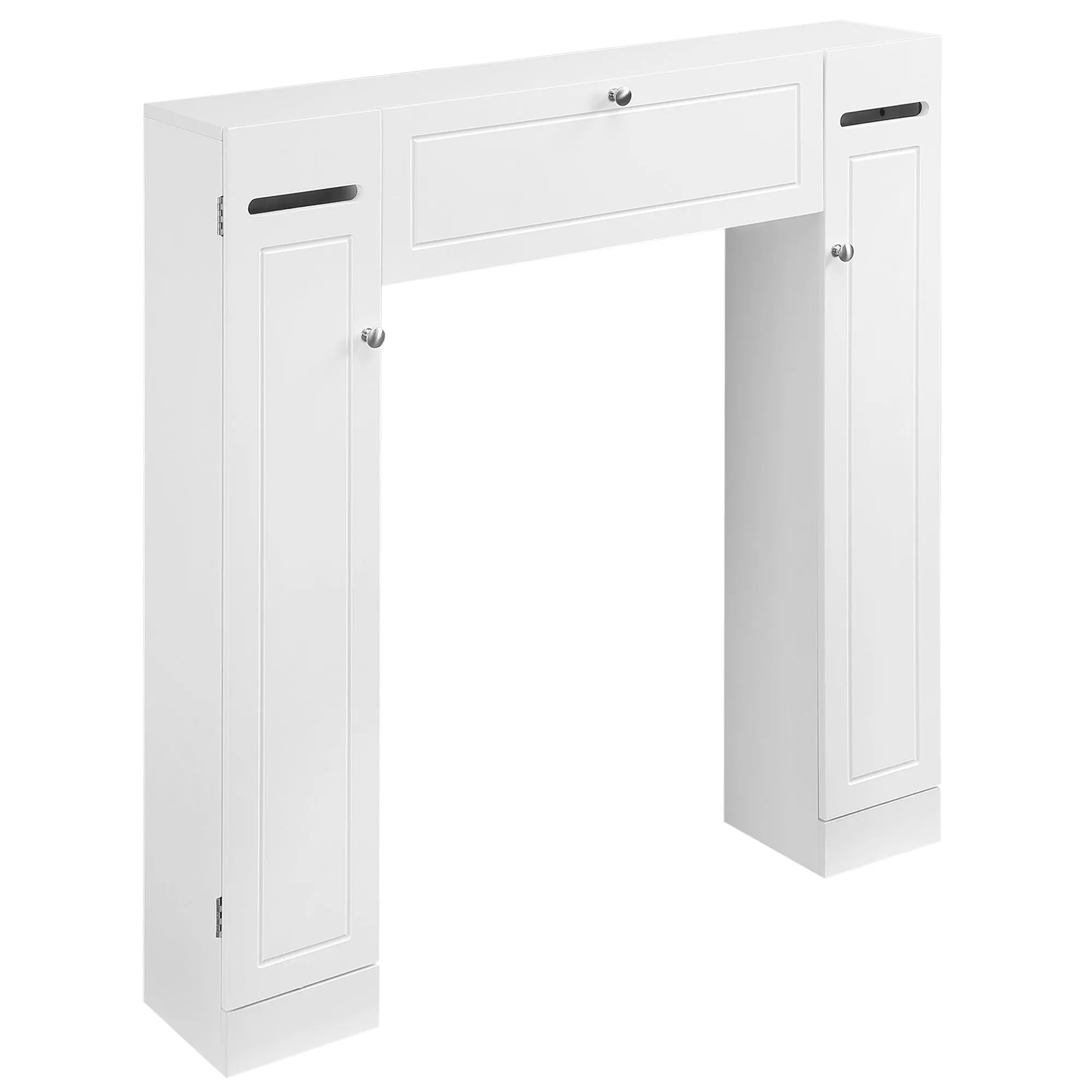 Over the Toilet Bathroom Storage Cabinet with Adjustable shelf for Space Saving, White