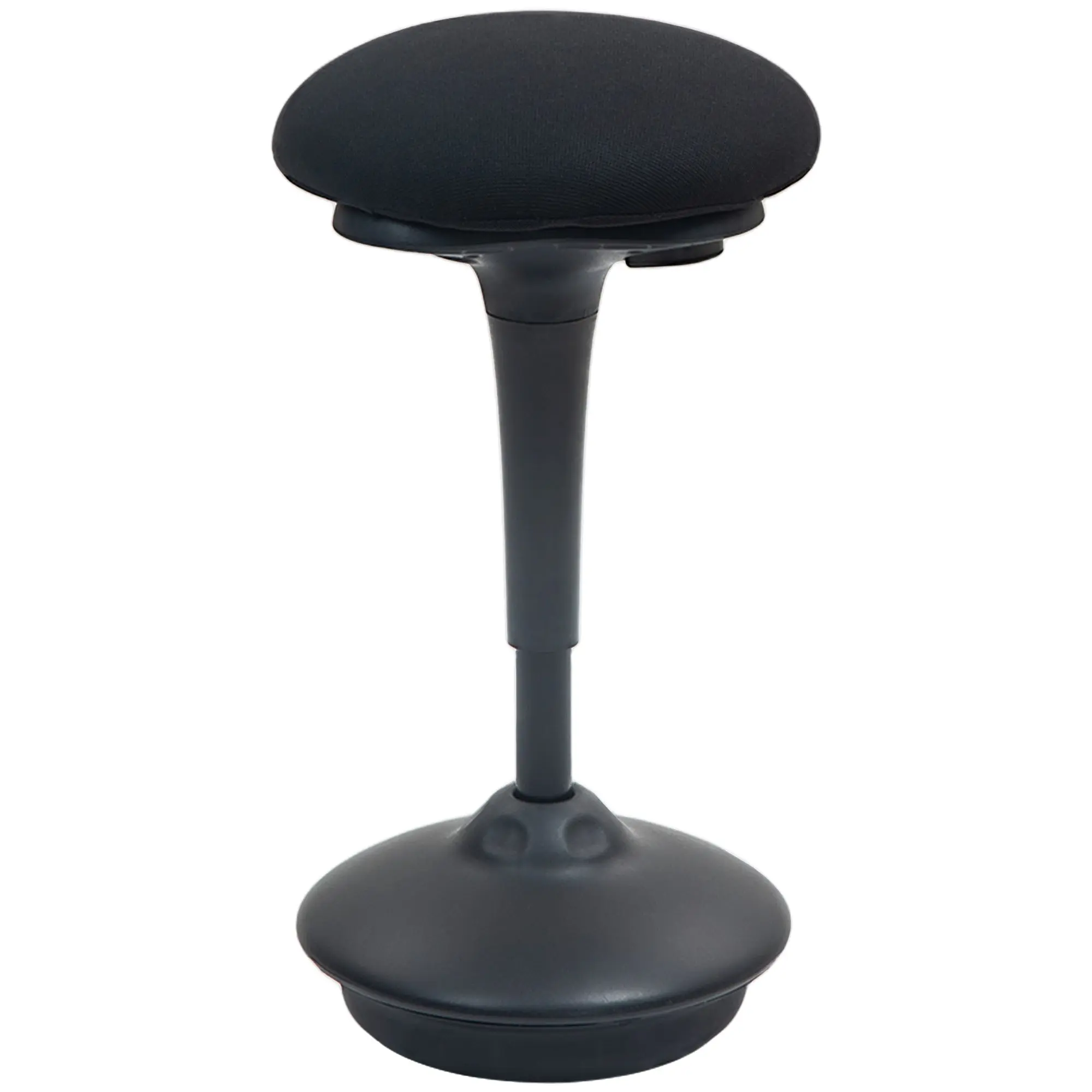 Backless Wobble Stool Chair, Adjustable Height Standing Desk Chair, Black