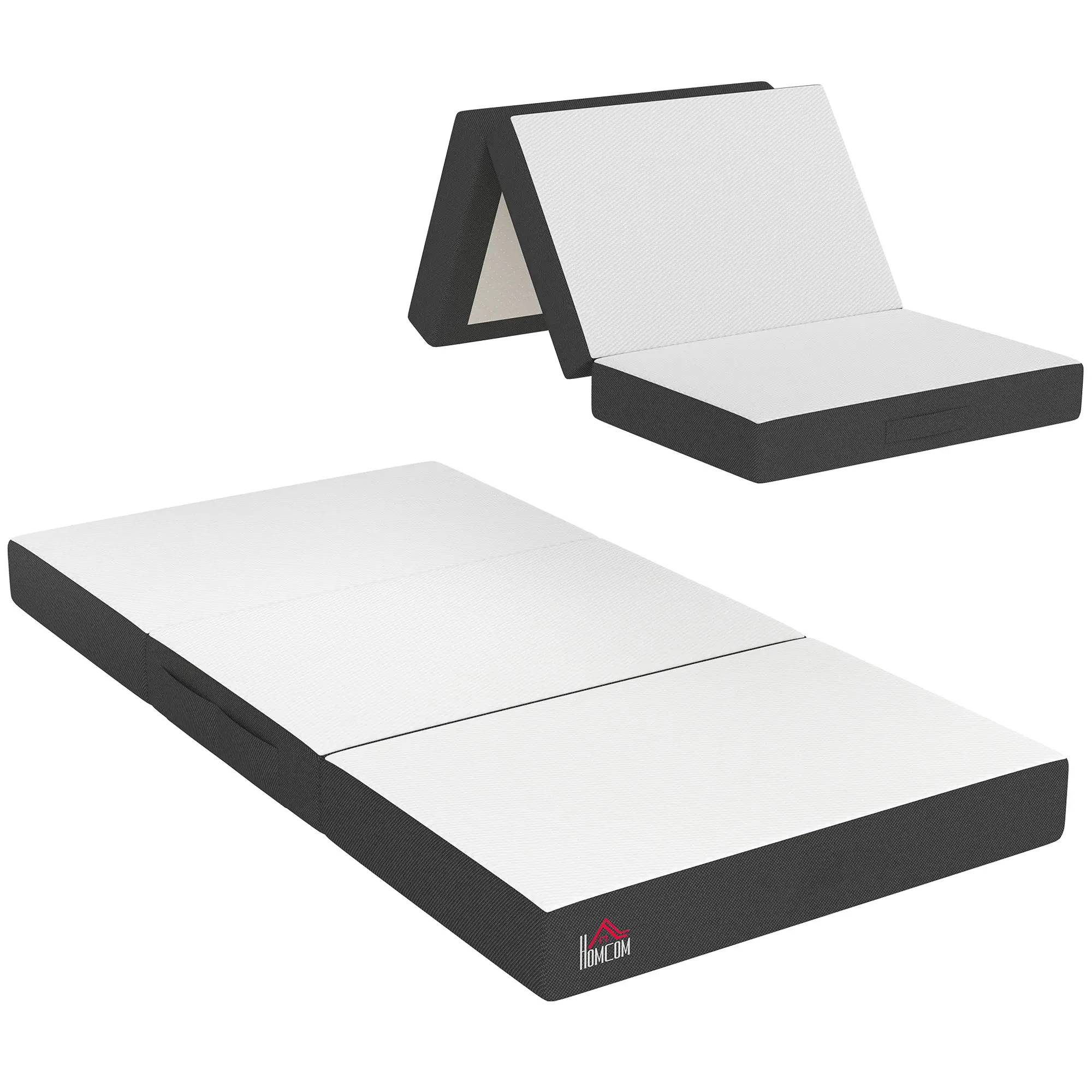 6-Inch Trifold Memory Foam Mattress with Cooling Gel Topper, Twin