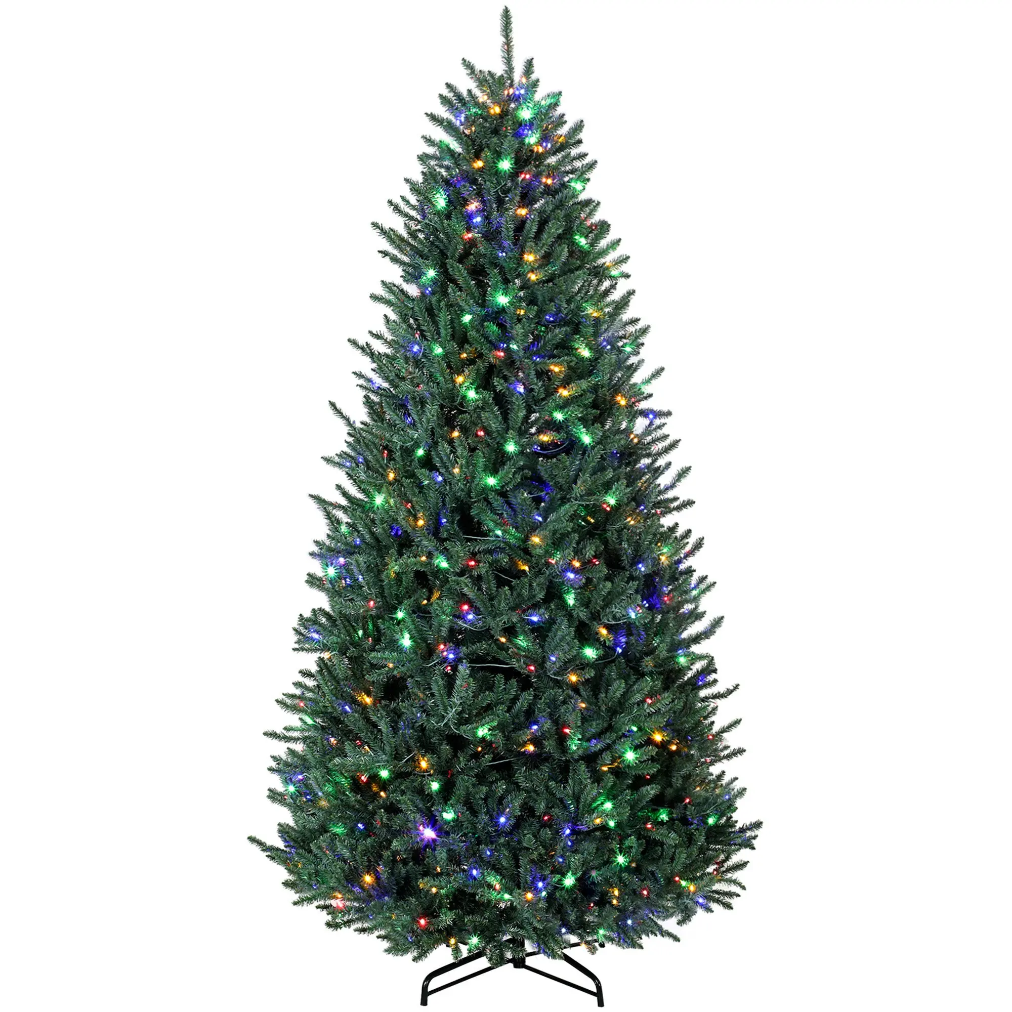 9ft Prelit Artificial Christmas Tree, Colorado Blue Spruce with 880 LEDs, Hinged