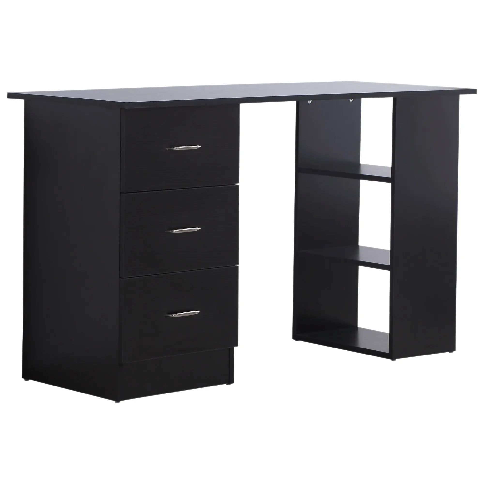 47" Modern Home Office Computer Workstation Desk Black