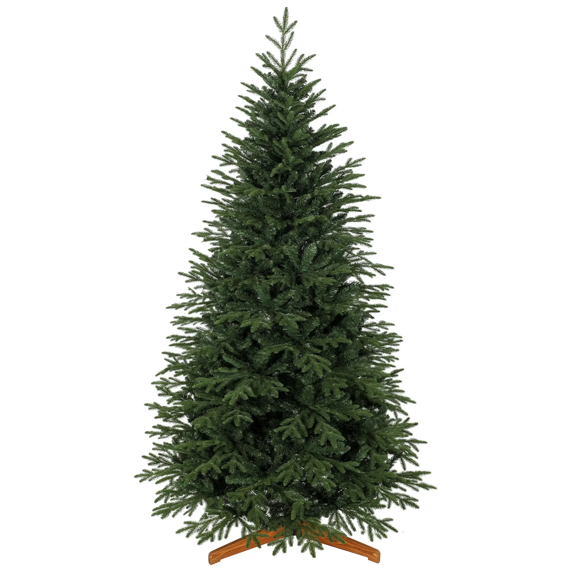7ft Full Hinged Artificial Christmas Tree with 2719 PE & PVC Tips, Green