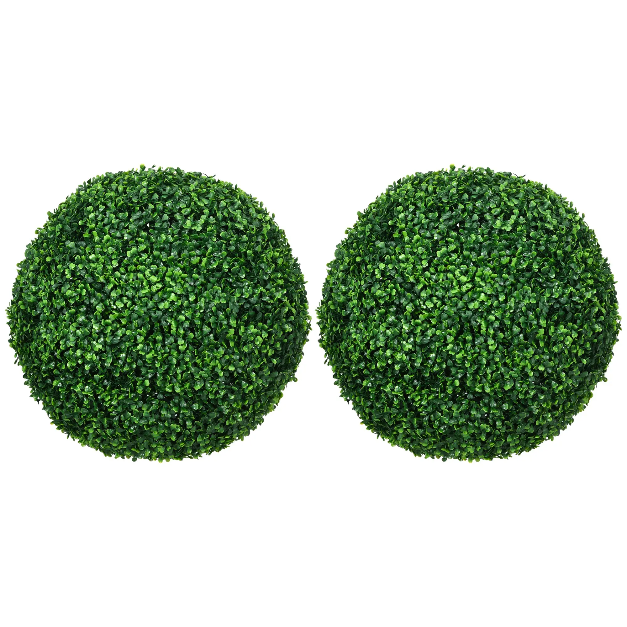 2 Pack Artificial Tree Boxwood Topiary Balls, 19.75 Inch