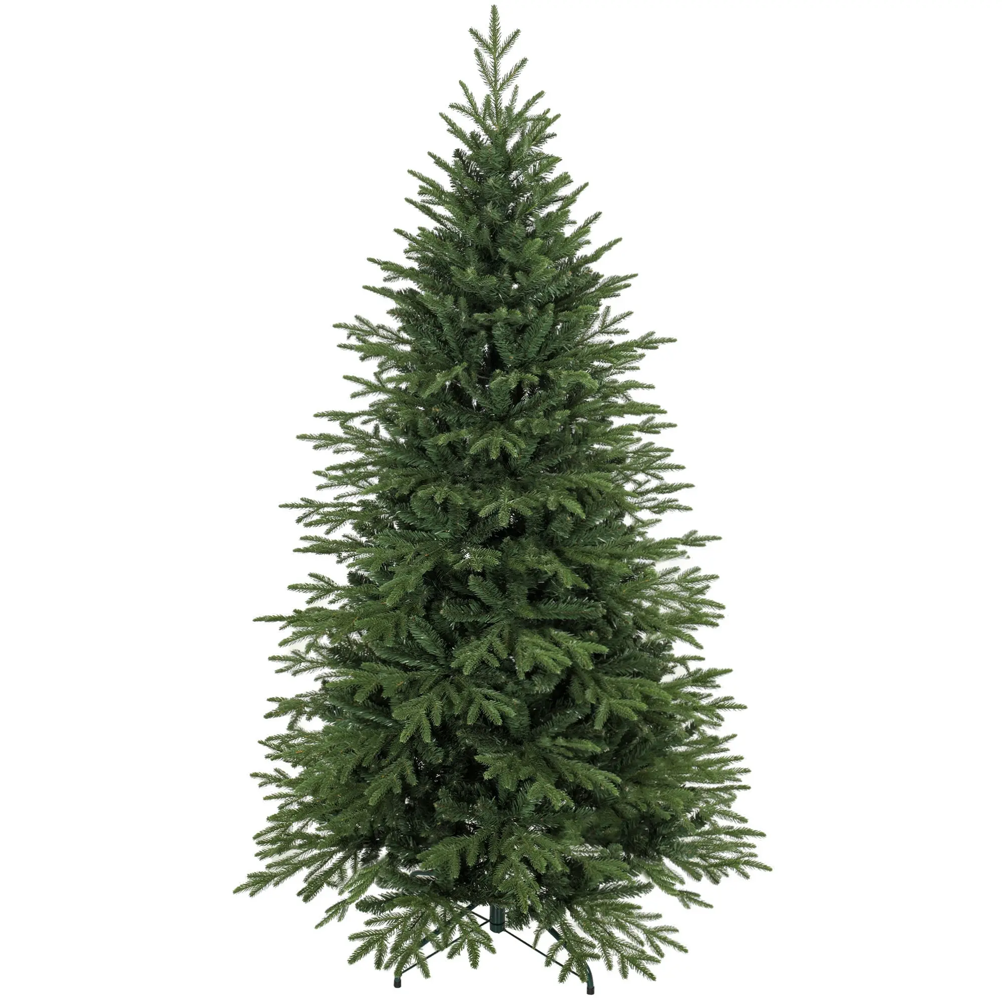6ft Full Hinged Artificial Christmas Tree with 2081 PE & PVC Tips, Green