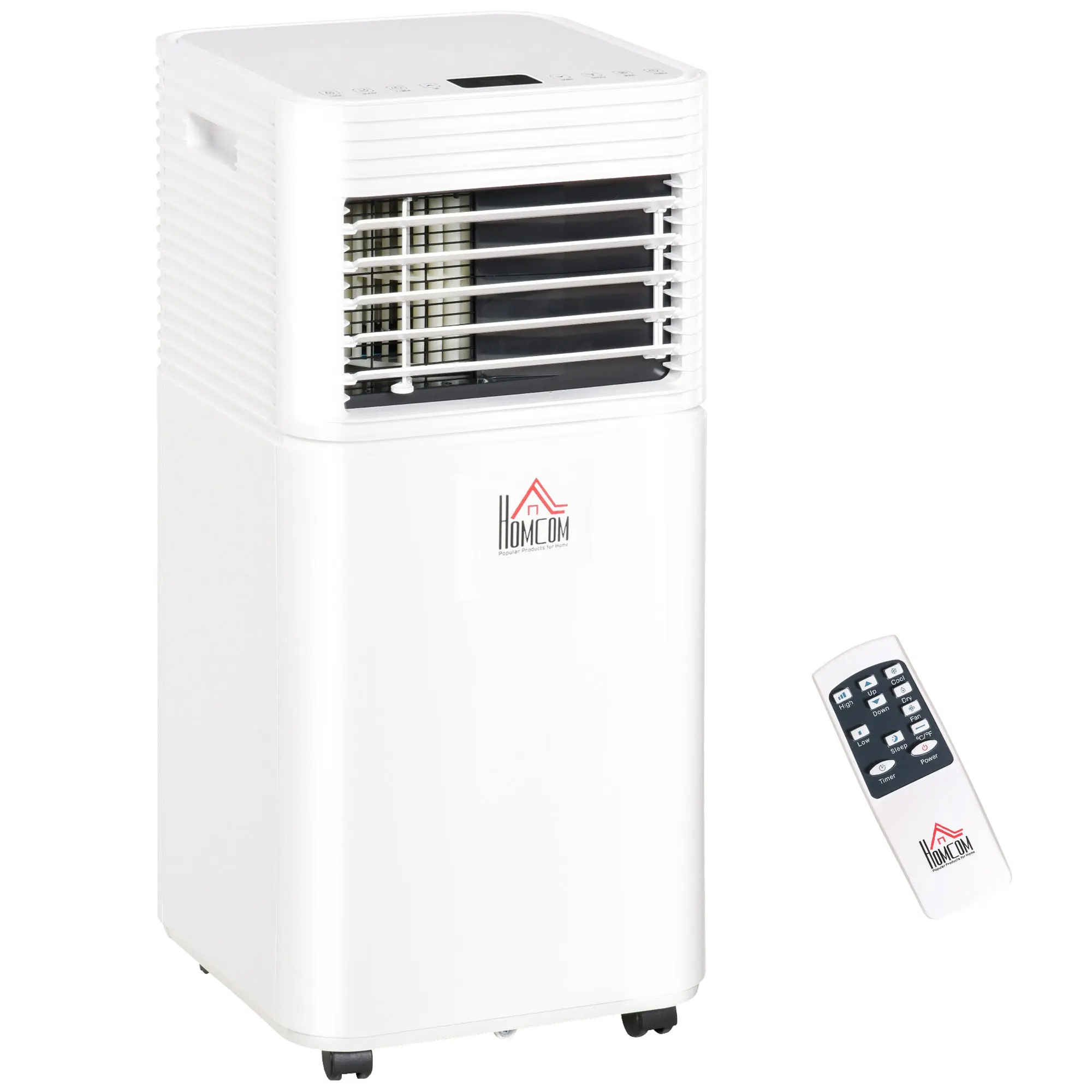 10,000 BTU Portable AC Unit with Dehumidifier & Fan, Rooms up to 344 Sq. ft for Home, White