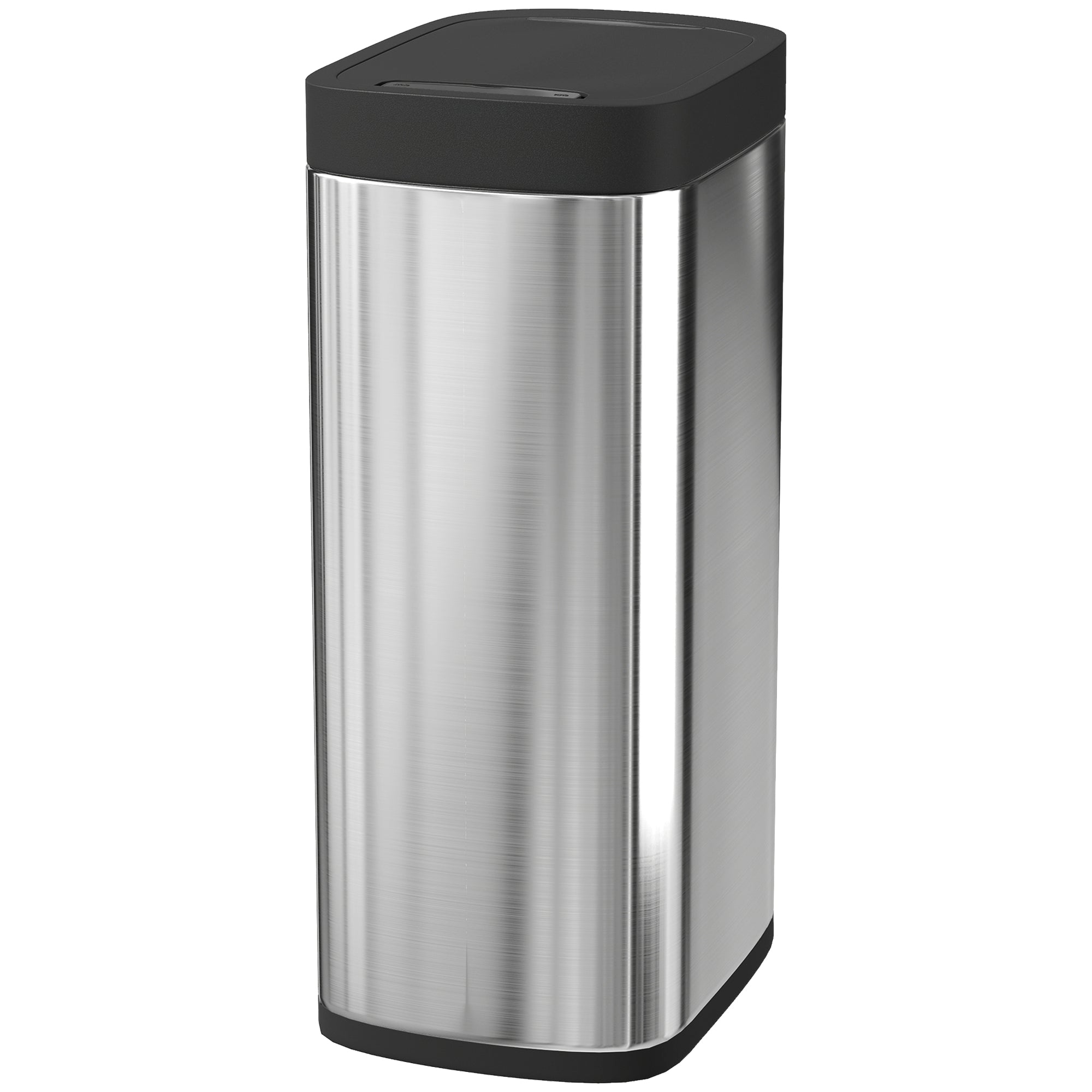 Poubelle de Cuisine Automatique 50L, Poubelle à Capteur de Mouvement sans Contact, Résistant aux Empreintes Digitales, sans Bac Intérieur, Fonctionne sur Piles, Argent