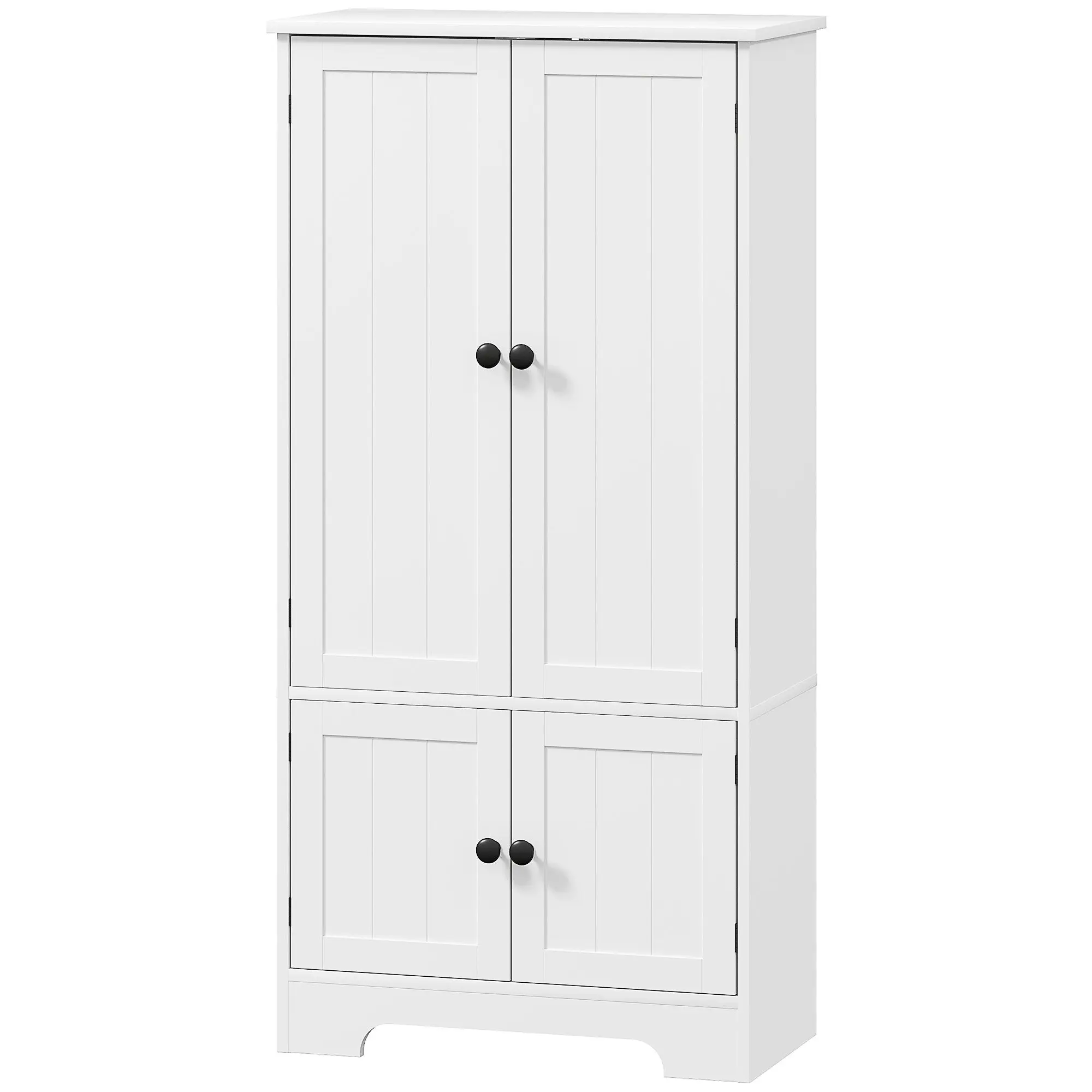 Armoire de cuisine buffet cuisine meuble de rangement avec placards et étagères réglables pour salle à manger, salon, 58,2 x 30 x 123 cm, blanc
