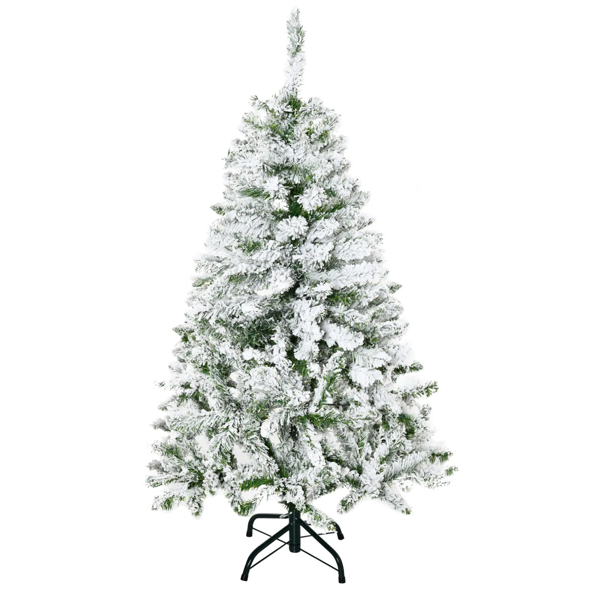 Sapin de Noël Artificiel enneigé 120H cm 200 Branches épines Imitation Nordmann Grand réalisme