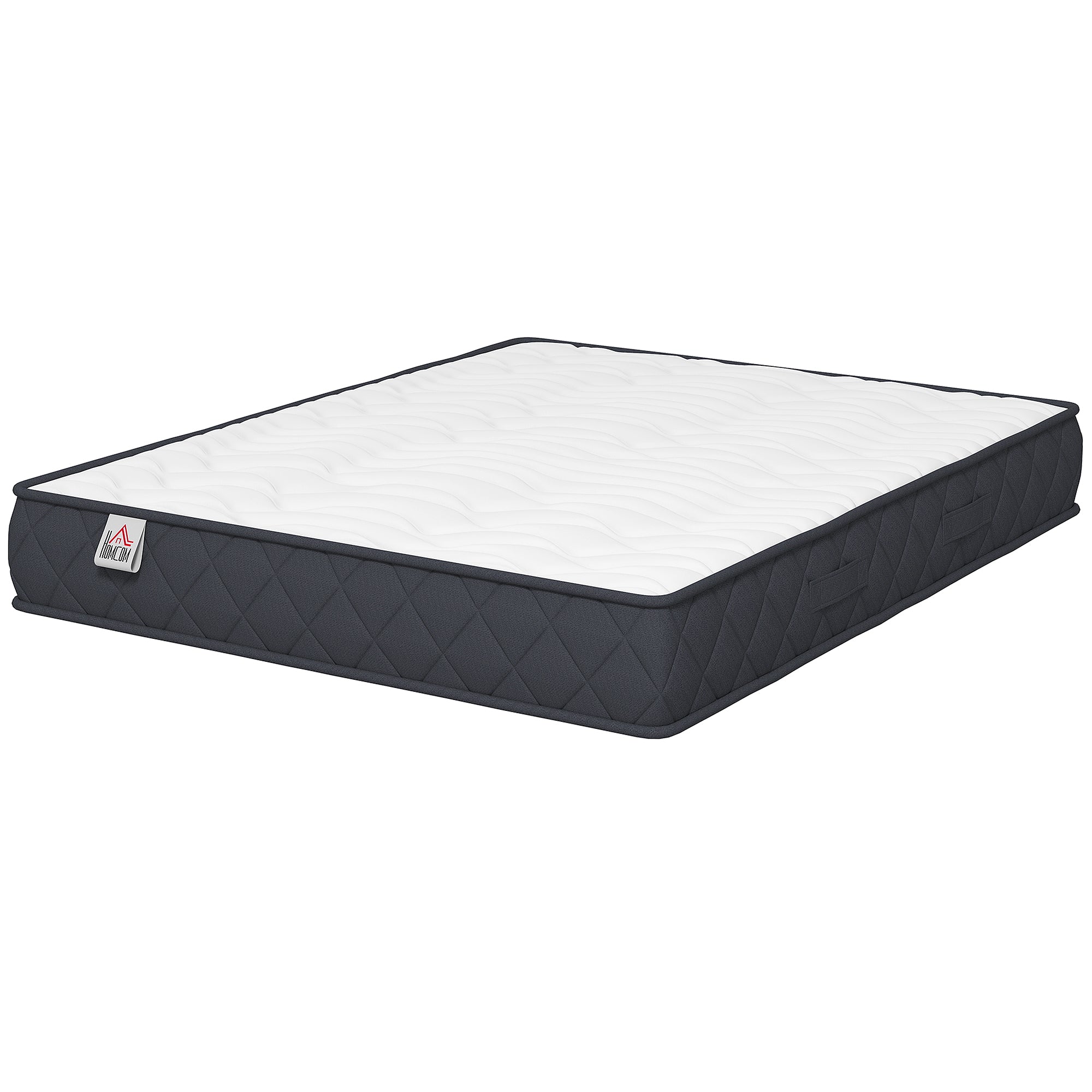 Matelas 200x160cm, Matelas 2 Personnes, Mousse à Mémoire de Forme, 20cm d'épaisseur, Mousse Découpée en Vagues et Bords Renforcés, Certifié Oeko-Tex, Fermeté Moyenne