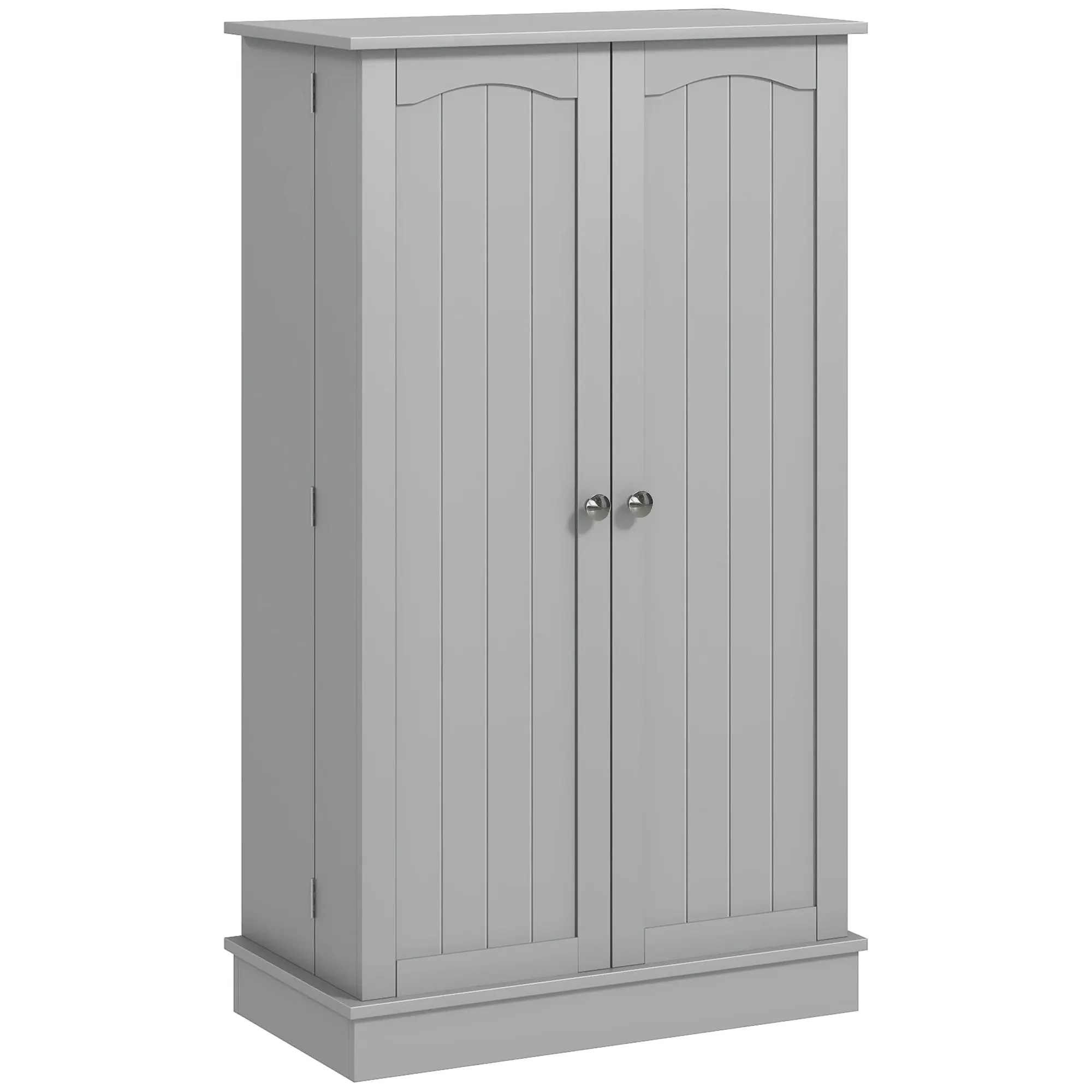 Armoire de cuisine buffet cuisine vaisselier meuble de rangement moderne avec placards, étagère réglable et 12 porte-épices, garde-manger pour salle à manger, salon, 60 x 30 x 104 cm, gris