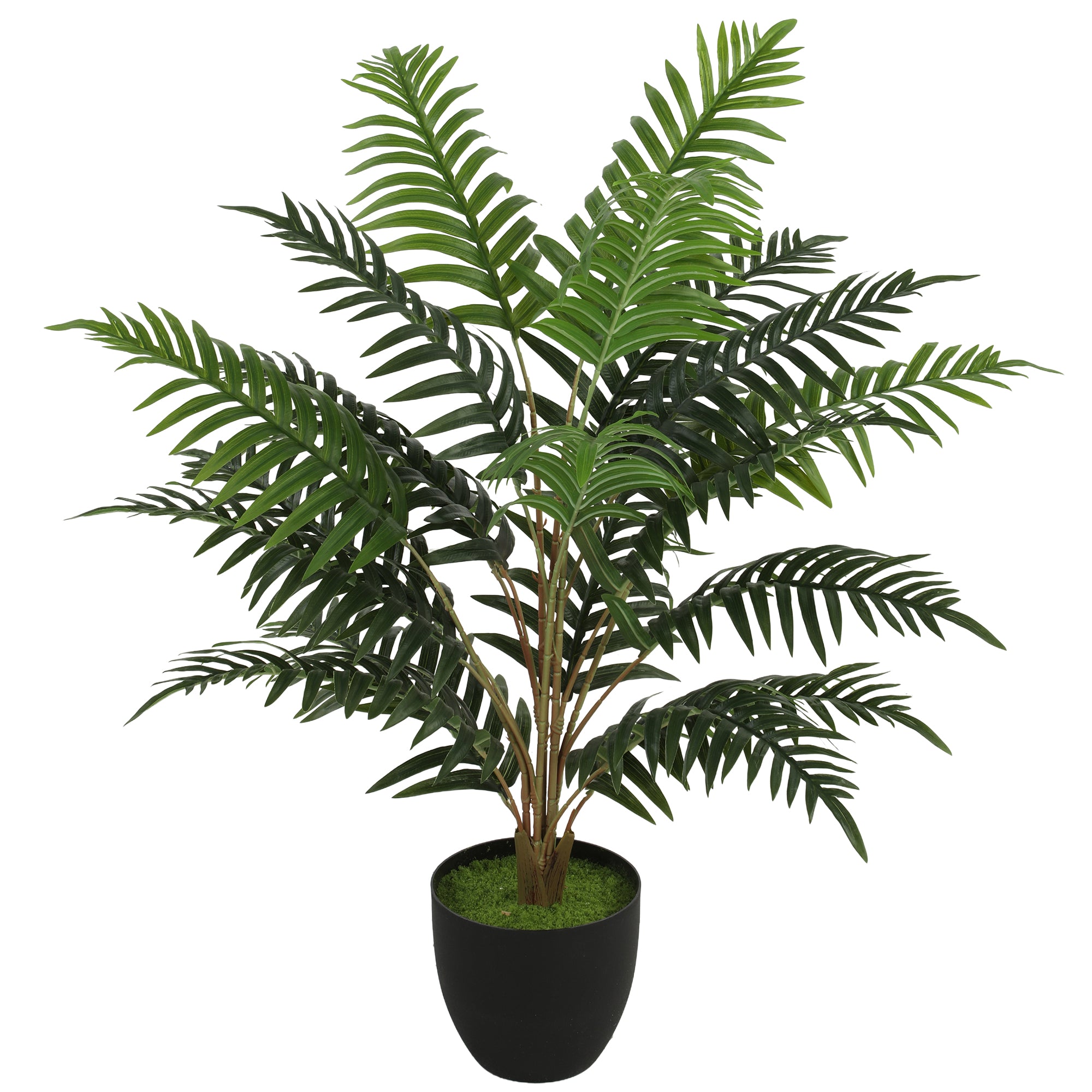Plante artificielle intérieure 90 cm fougère arbre artificiel en pot avec branches flexibles, fausse plante vert décoration intérieure et extérieure pour maison, bureau, salon, chambre