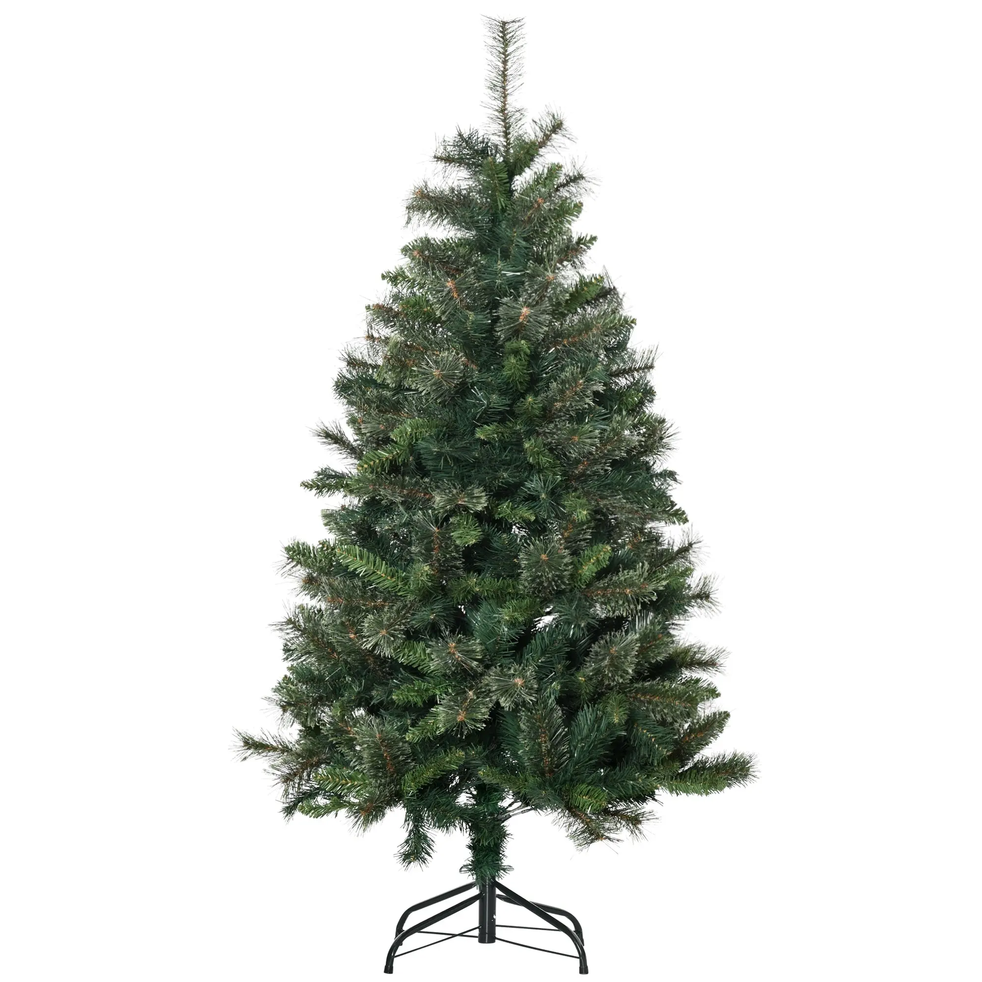 Sapin arbre de Noël artificiel 150 cm 665 branches + support pied vert