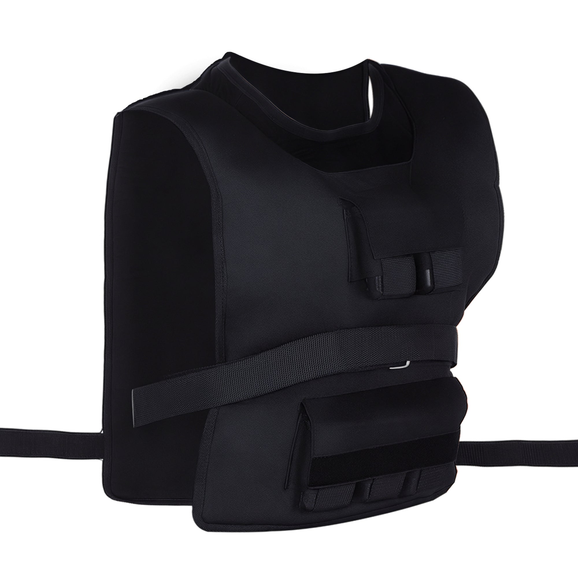 Gilet de Poids HOMCOM 15 KG / 20 KG / 30 KG - Gilet d'Entraînement Ajustable avec Poids Amovibles pour Femmes et Hommes, Musculation, Course, Fitness, Cross Training