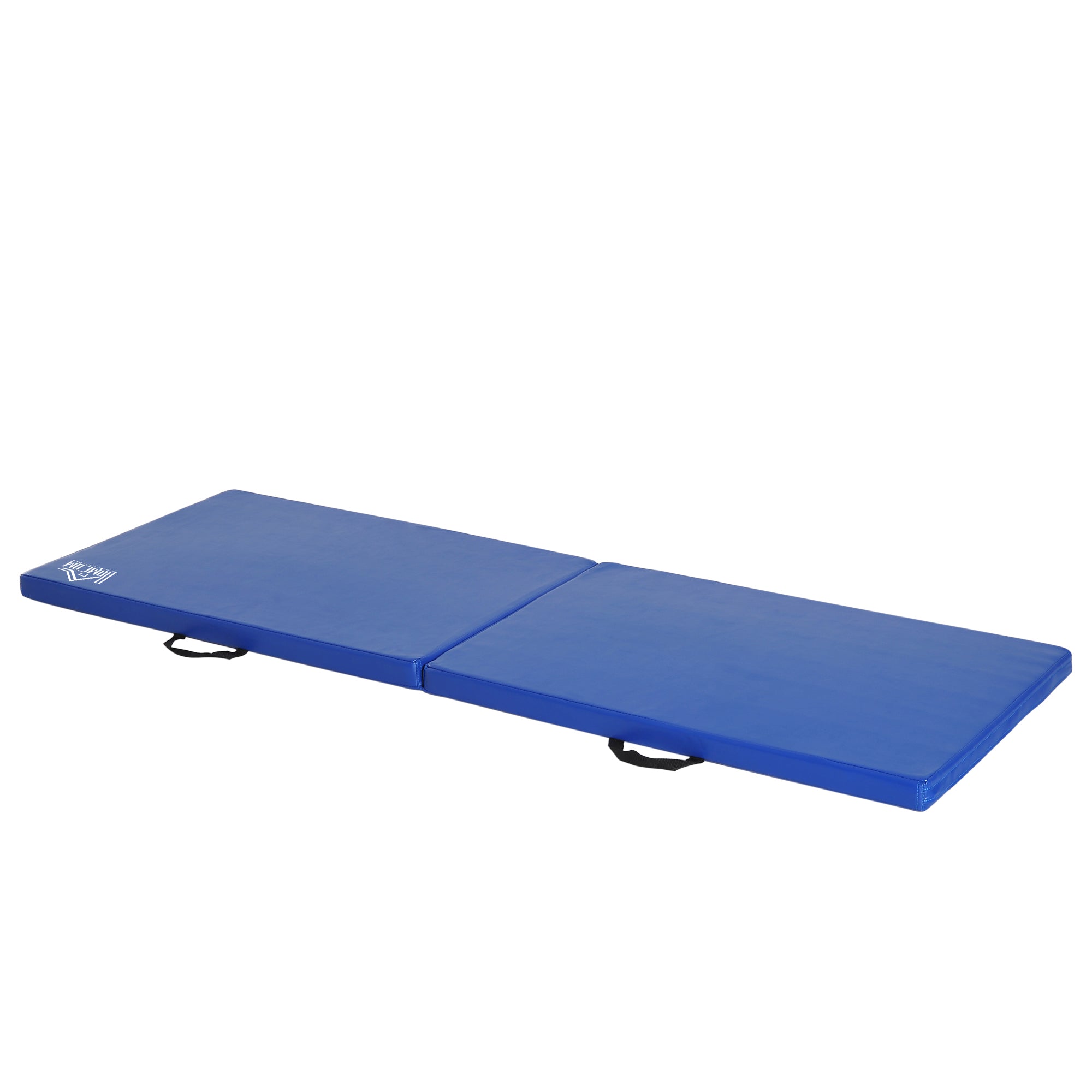 HOMCOM Gymnastik Yoga Pilates Fitness Klappbare Portable Mat, Bequem 180L x 60W x 5H cm, Synthetescht Coating Blo