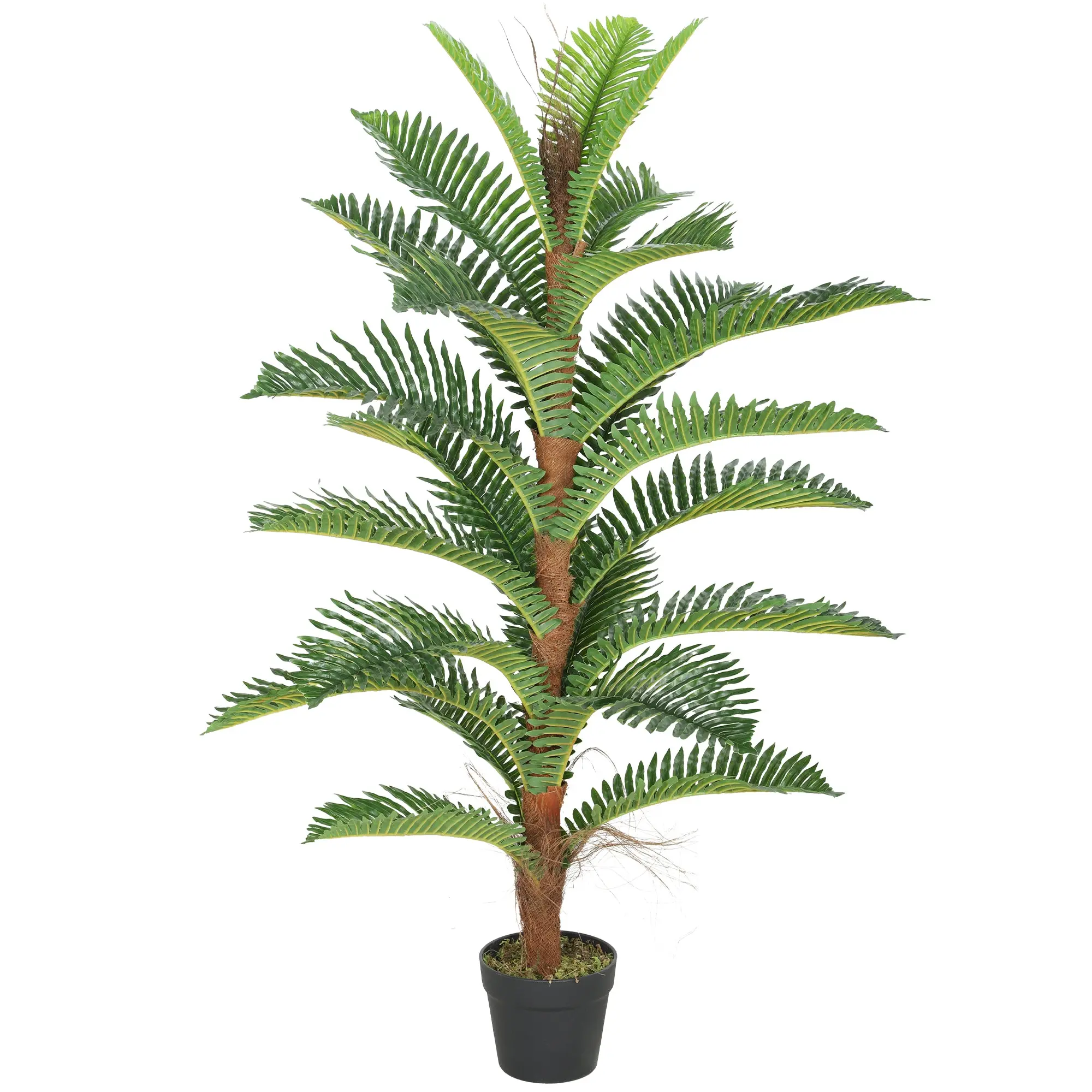 47" (120 cm) Realistic Artificial Palm Tree with 24 Large Leaves, Pot Included