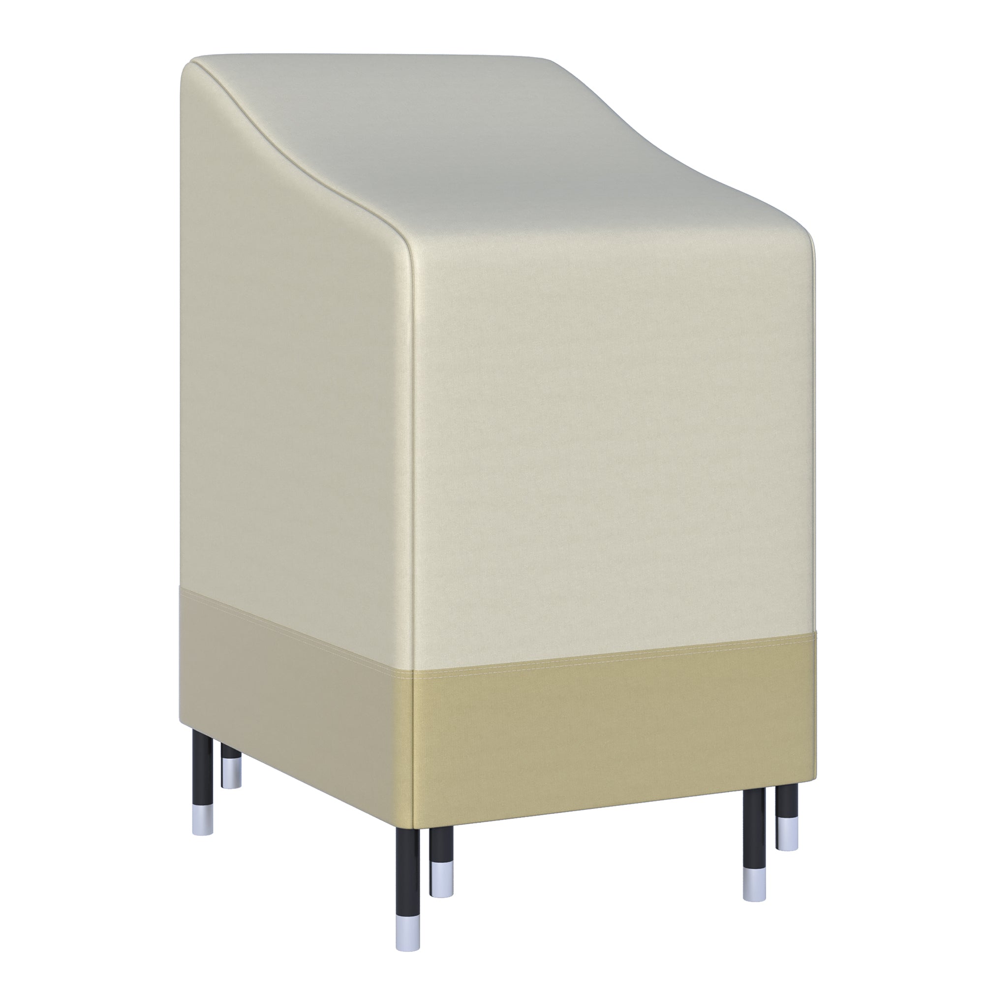 Outsunny Stapelstuhlbezug 90x70x115 cm Wasserdicht Oxford 600D Gartenmöbelbezug Anti-UV Beige und Braun