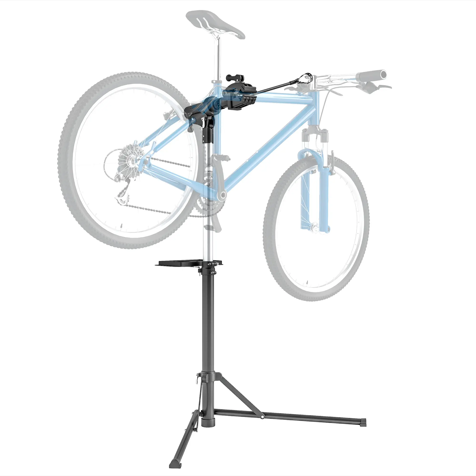 Bike Repair Stand for Bikes up to 40 Kg, Foldable Bike Stand, Adjustable Height and 360° Rotatable for Road Bike, Mountain Bike, E-Bike