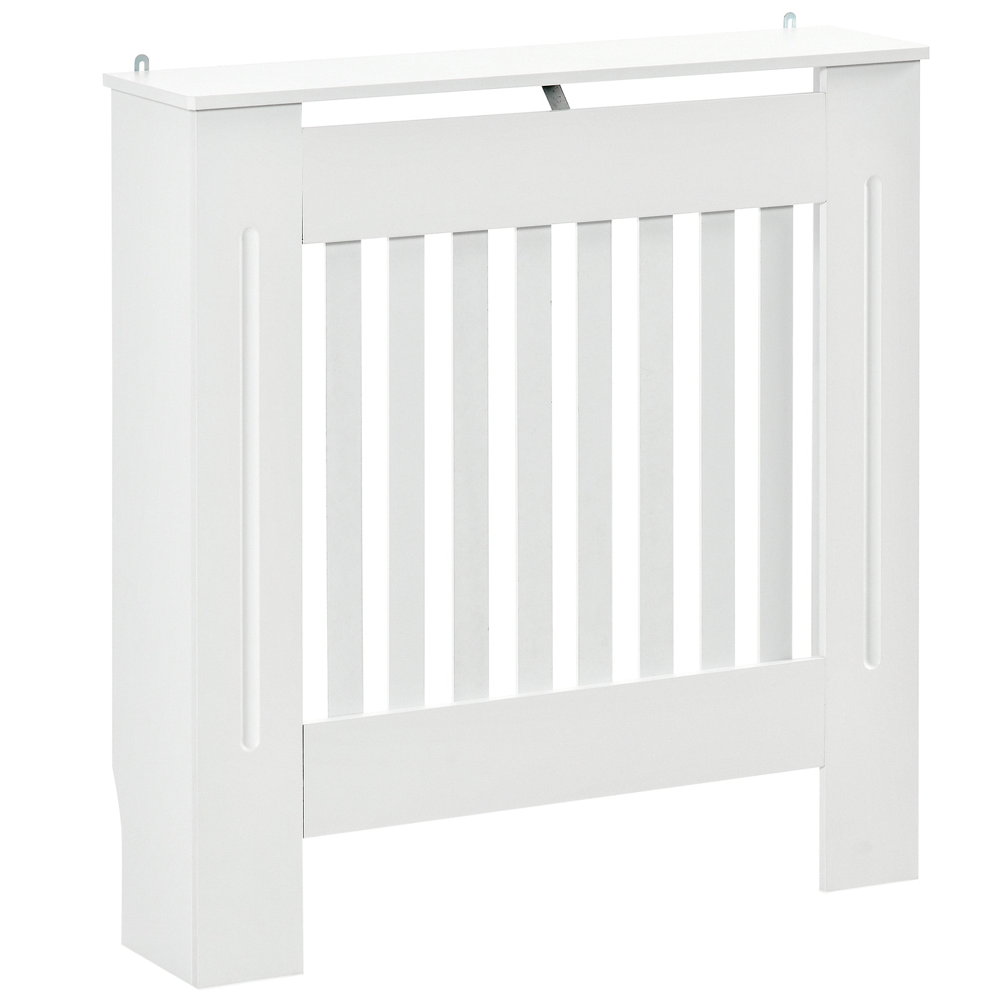 HOMCOM Cache-Radiateur Moderne en MDF pour Salon et Chambre 78x19x81 cm Blanc