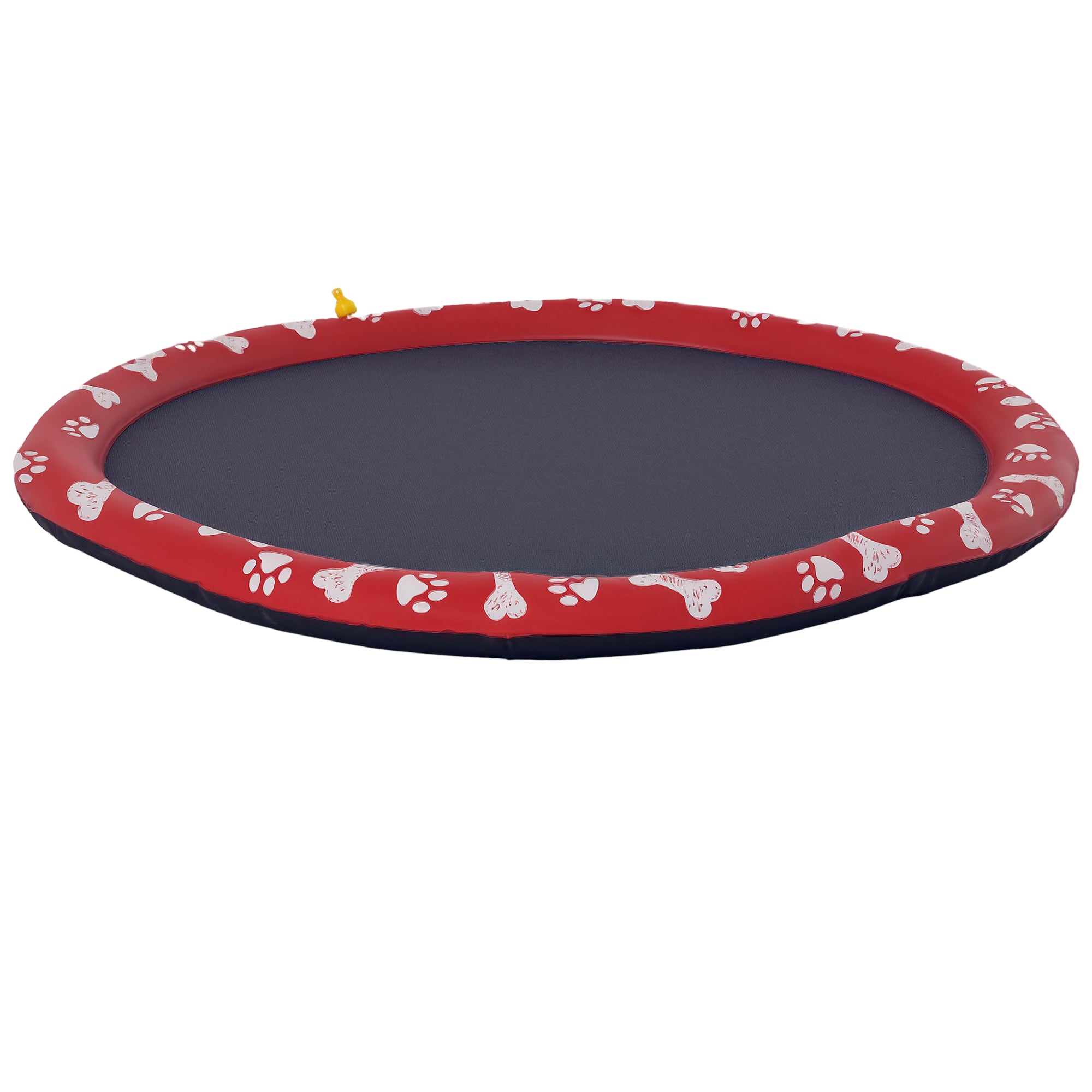 150 cm Sprinkler Mat Dog Inflatable Splash Pad Non-Slip Water Playmat Water Mat Playmat Paddling Pool Water Sprinkler Dog Pool for Pets Summer Garden