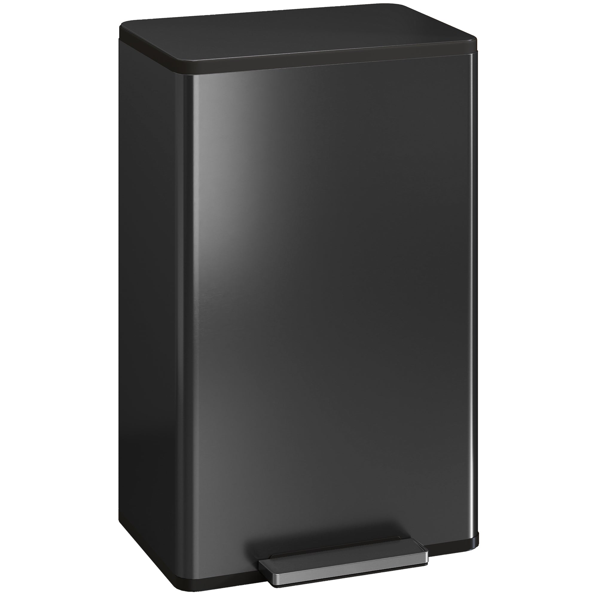 45 L Kitchen Step Trash Can with Soft-Close Lid, Removable Inner Bin, Stay-Open Function & Odor Control — 42.5 x 35 x 68 cm (16.7 x 13.8 x 26.8 in)