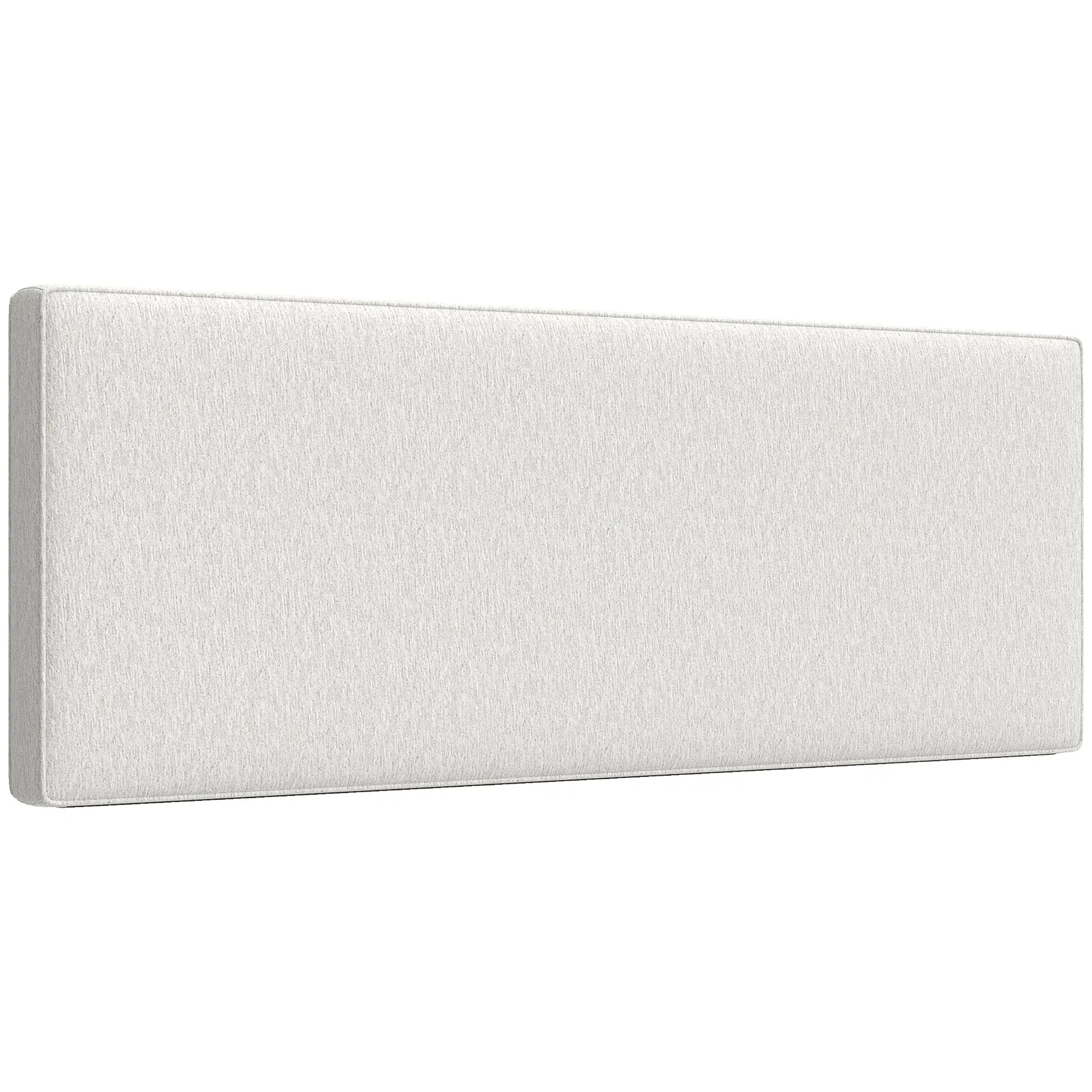 Linen-Effect Padded Floating Headboard, 63 x 24 in (Cream)