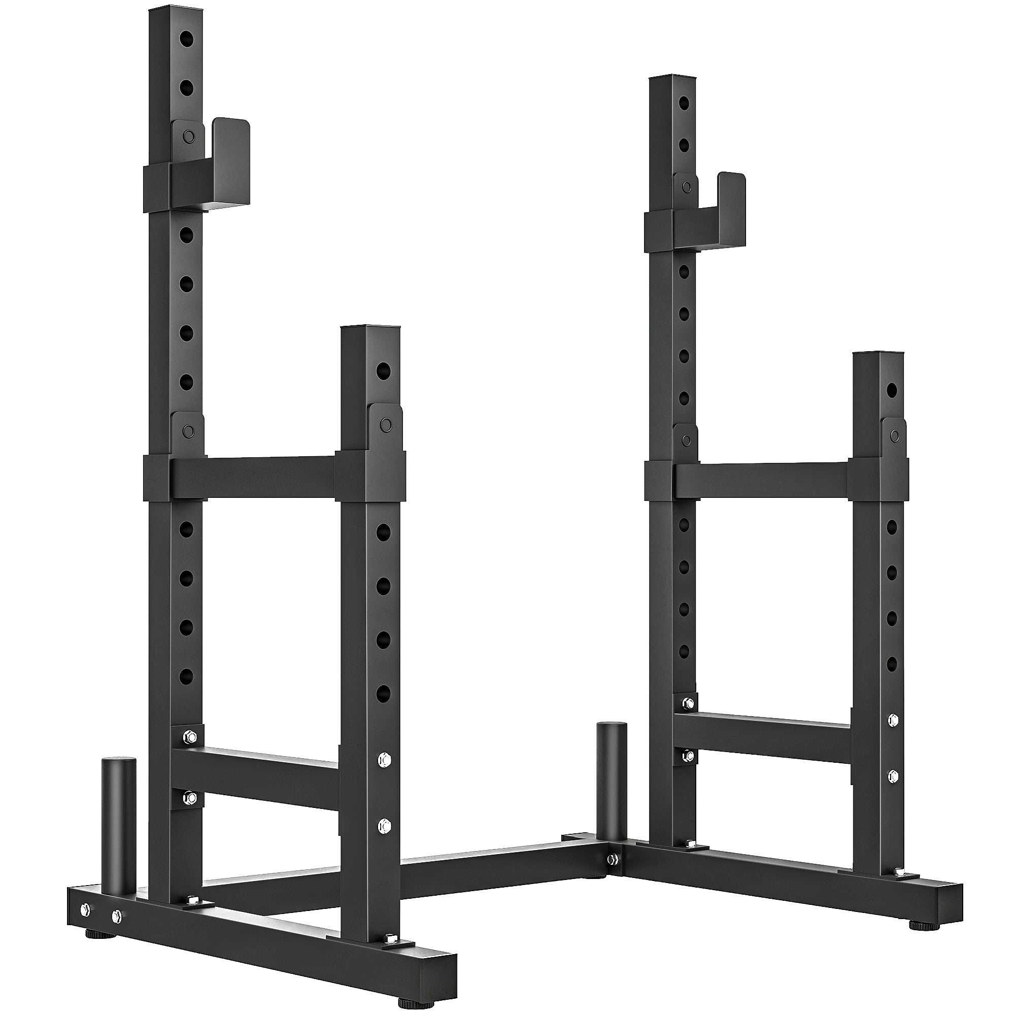 SPORTNOW zweistufiges Langhantel-Rack — robustes Stahl-Squat-Rack mit Gewichtshalter, bis 300 kg Tragkraft