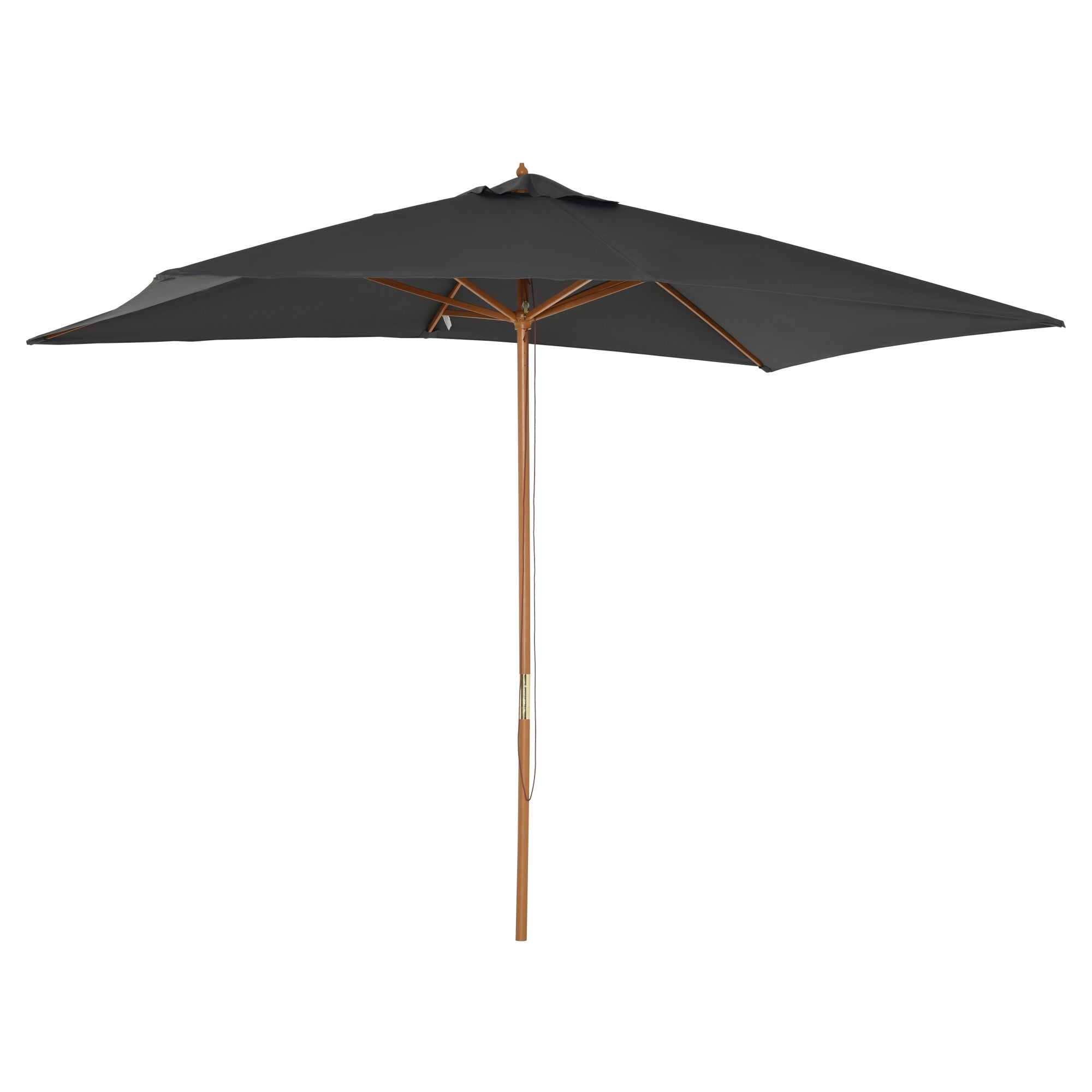 Outsunny Rektangulær Lige Hav parasol Størrelse 3L x 2B x 2,5H meter Mørkegrå