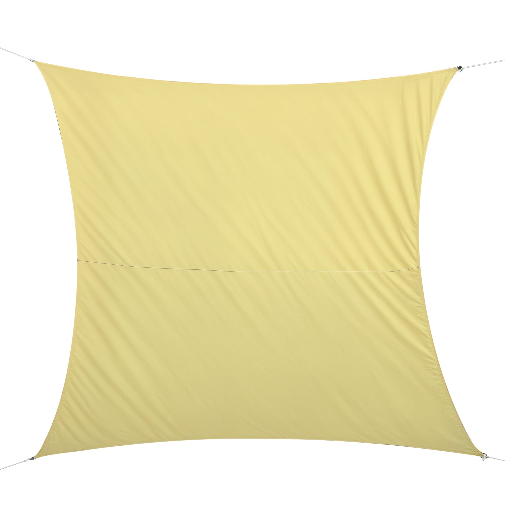 Voile d'Ombrage Rectangle Outsunny 3x4m pour Terrasse, Jardin, Camping – Résistant à l'Eau et Protection UV en Polyester Couleur Sable