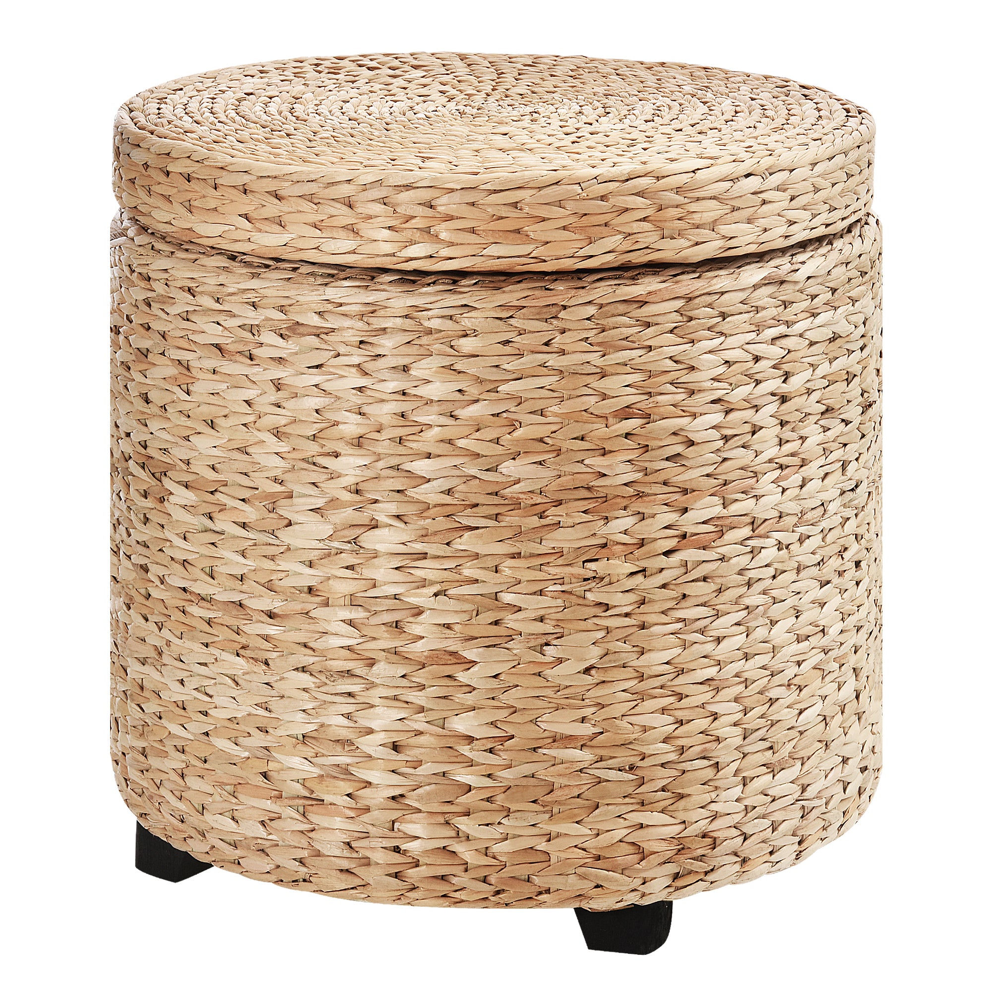 HOMCOM Tároló Puff lábnak Támasszal, 43 x 43 x 43 cm Khaki