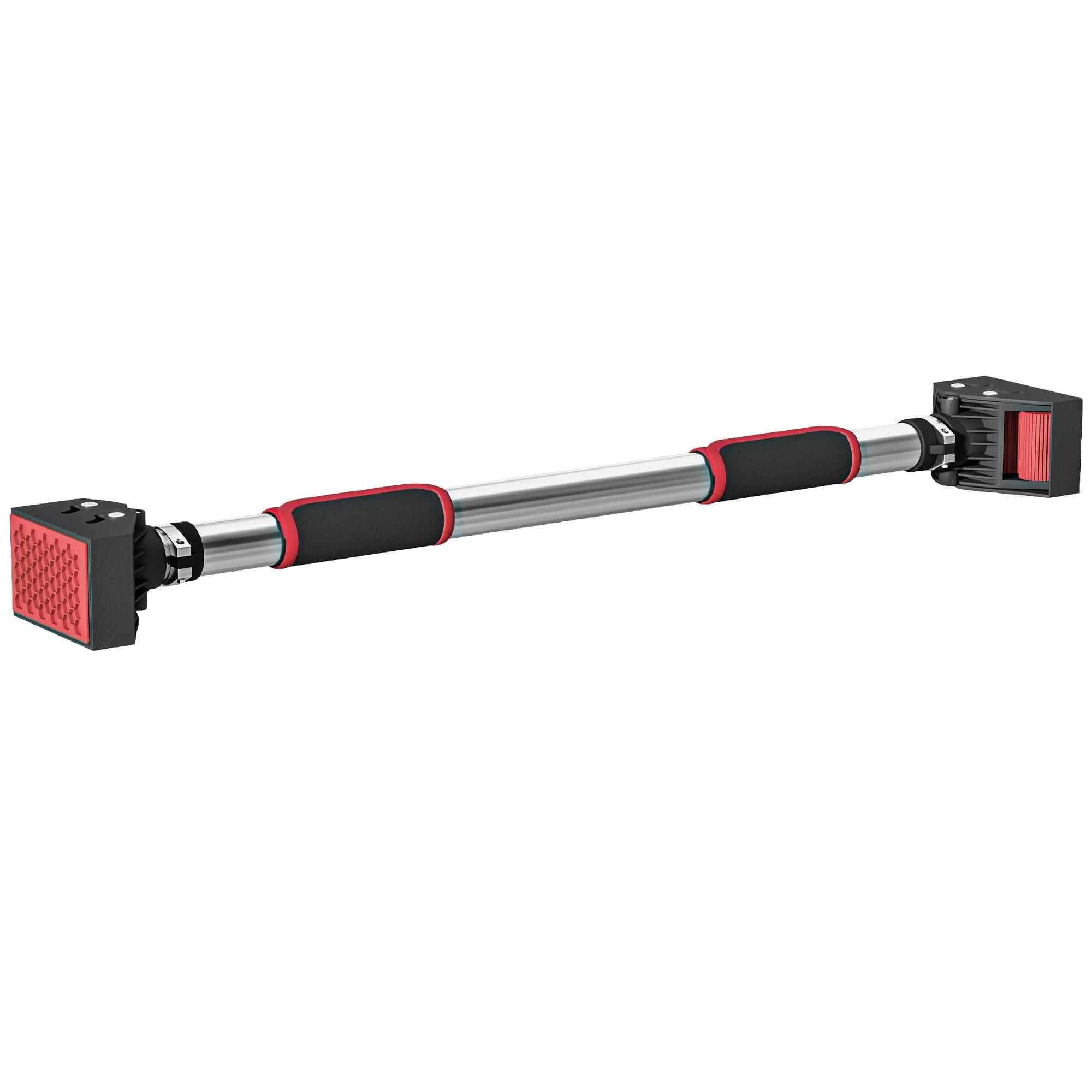 SPORTNOW Pull-Up Bar, Adjustable Door Frame, Non-Slip Chin-Up Bar Wall Mount, Pull Up Bar for Home Fitness, Gym, Steel, Black