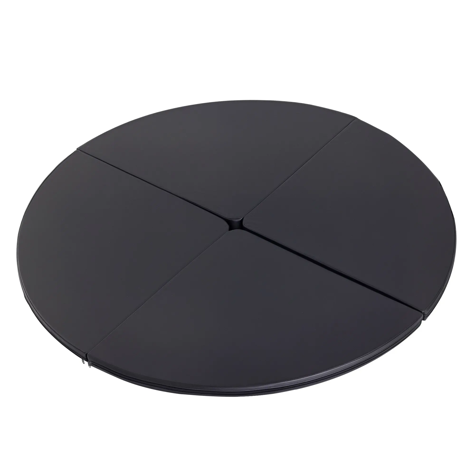 Dance Pole Mat, ? 150cm Pole Dance Safety Mat, 5 cm Thick Pole Dance Mat, Foldable Safety Mat, Portable Fitness Mat, Shock-Absorbing Safety Mat, Gymnastics, Yoga, Black