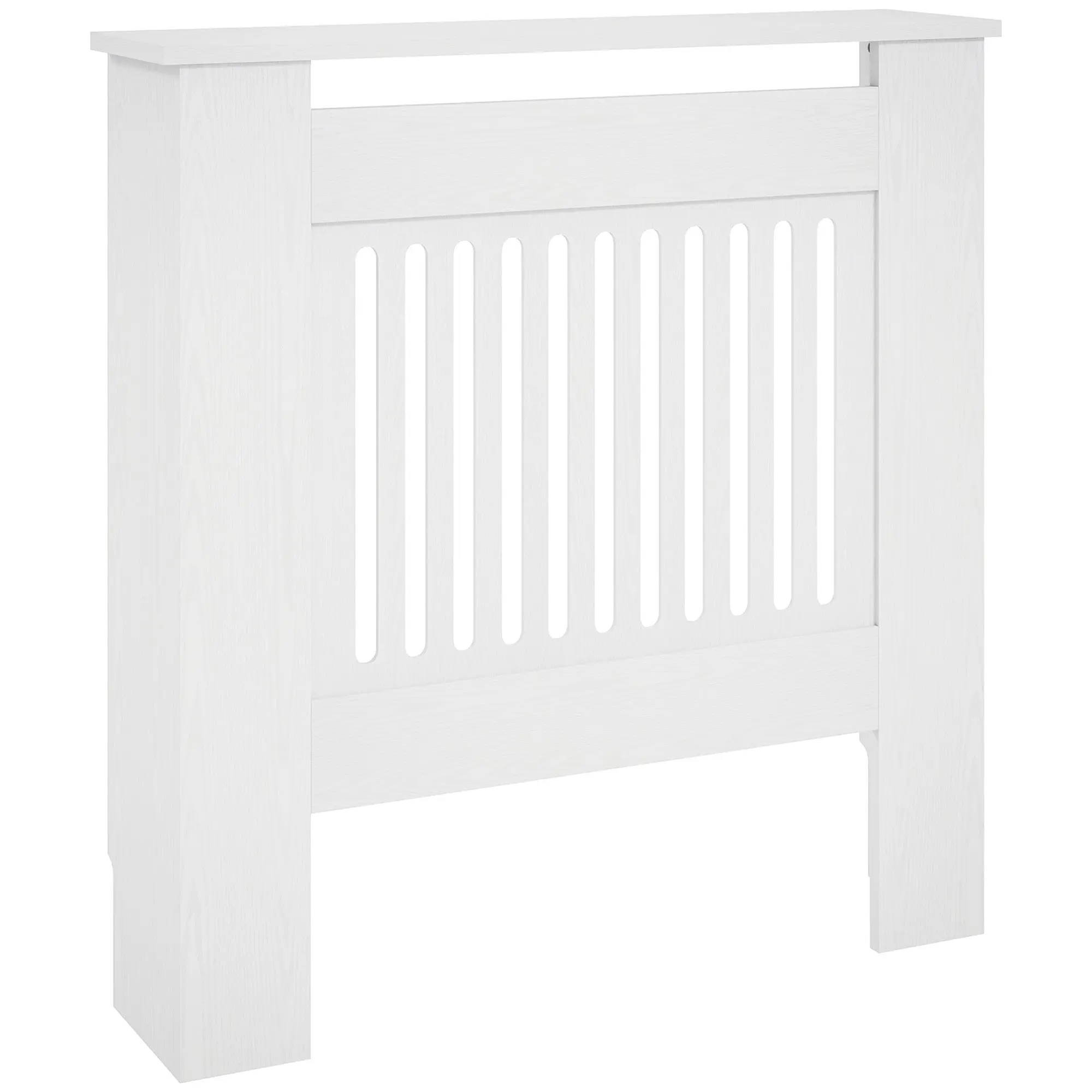 extendable radiator cover radiator cover with shelf, slats, radiator cover radiator cover 78 x 19 x 81 cm White