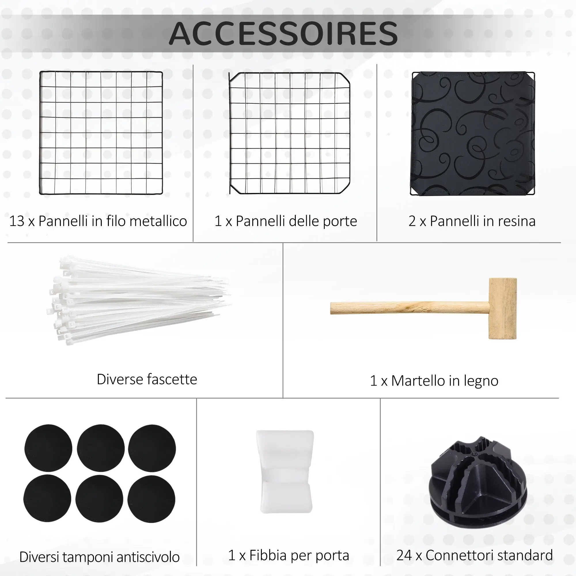 Enclosure for Small Animals, Rabbit, Guinea Pig and Rodent Playpen Pet Fence Modular, Black