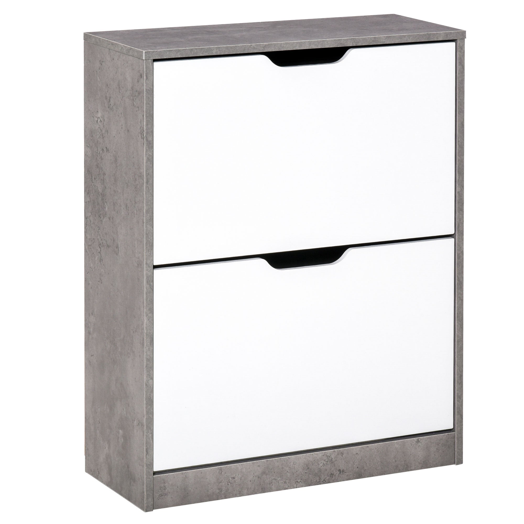 HOMCOM Puitkingakapiga Kingahoidja 2 Klappuksega 4 Panipaika 8 Paari Kingade Mahutavus Esikusse, Koridori või Magamistuppa 62.5x26x81 cm Hall