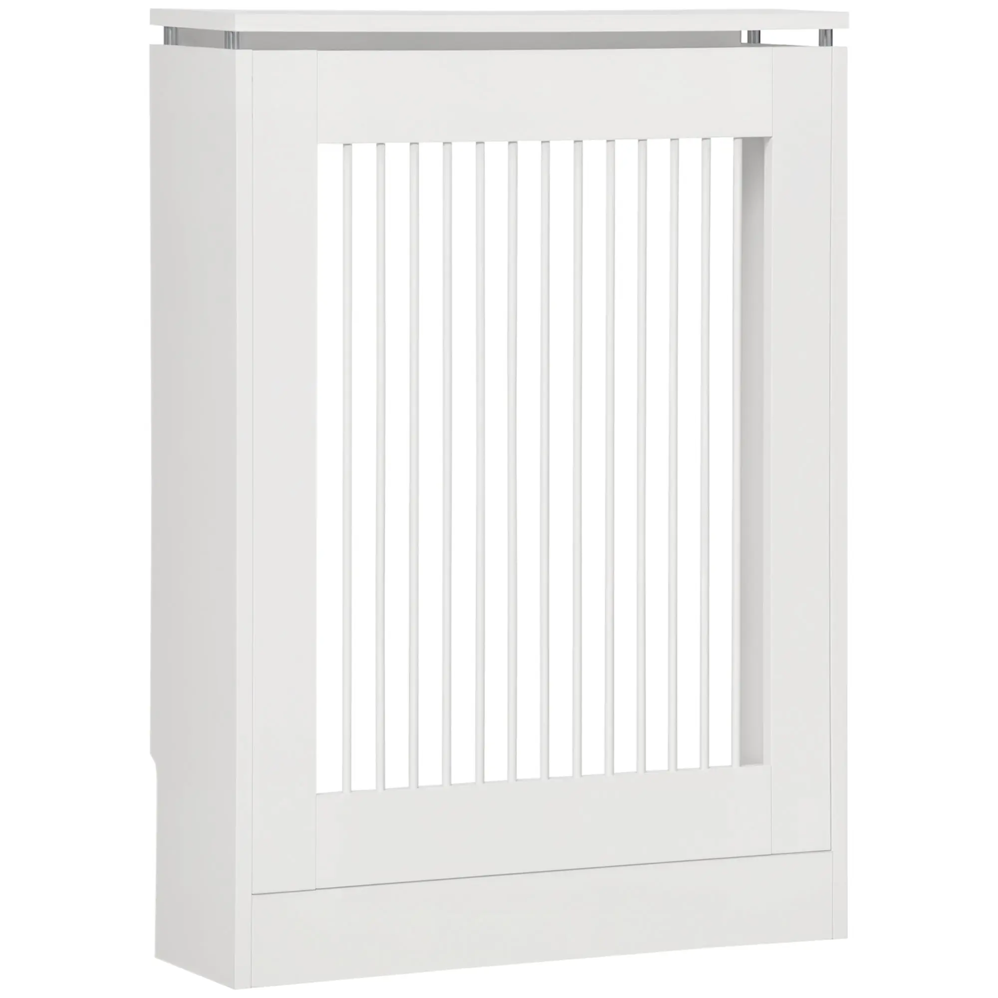 Radiator Cover Modern MDF Painted Radiator Cover with Top Shelf for Living Room Bedroom Office 60x18x84 cm White