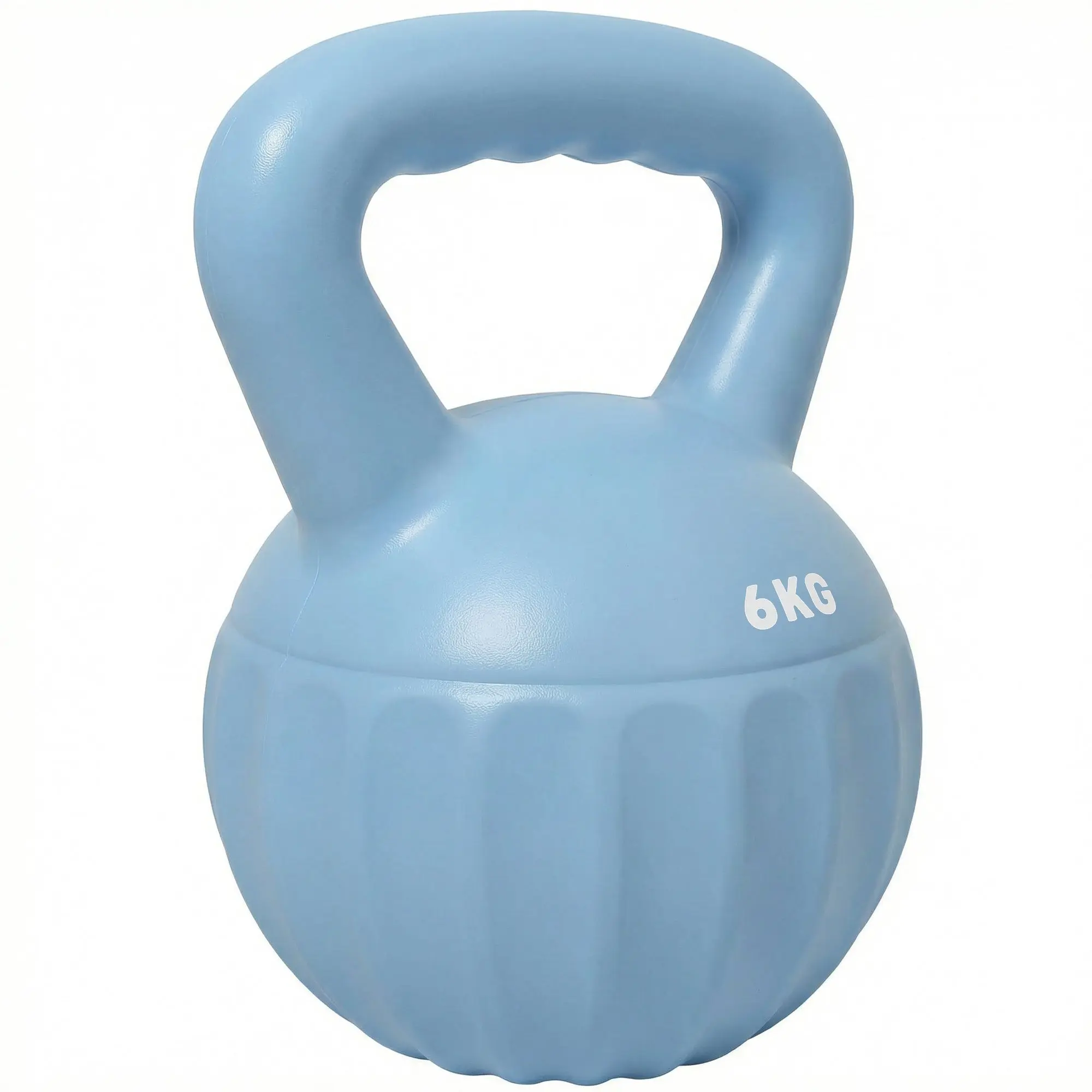 SPORTNOW 6 kg (13.2 lb) Sand-Filled Kettlebell — Blue, Non-Slip Handle, Stable Base — Home Strength Training