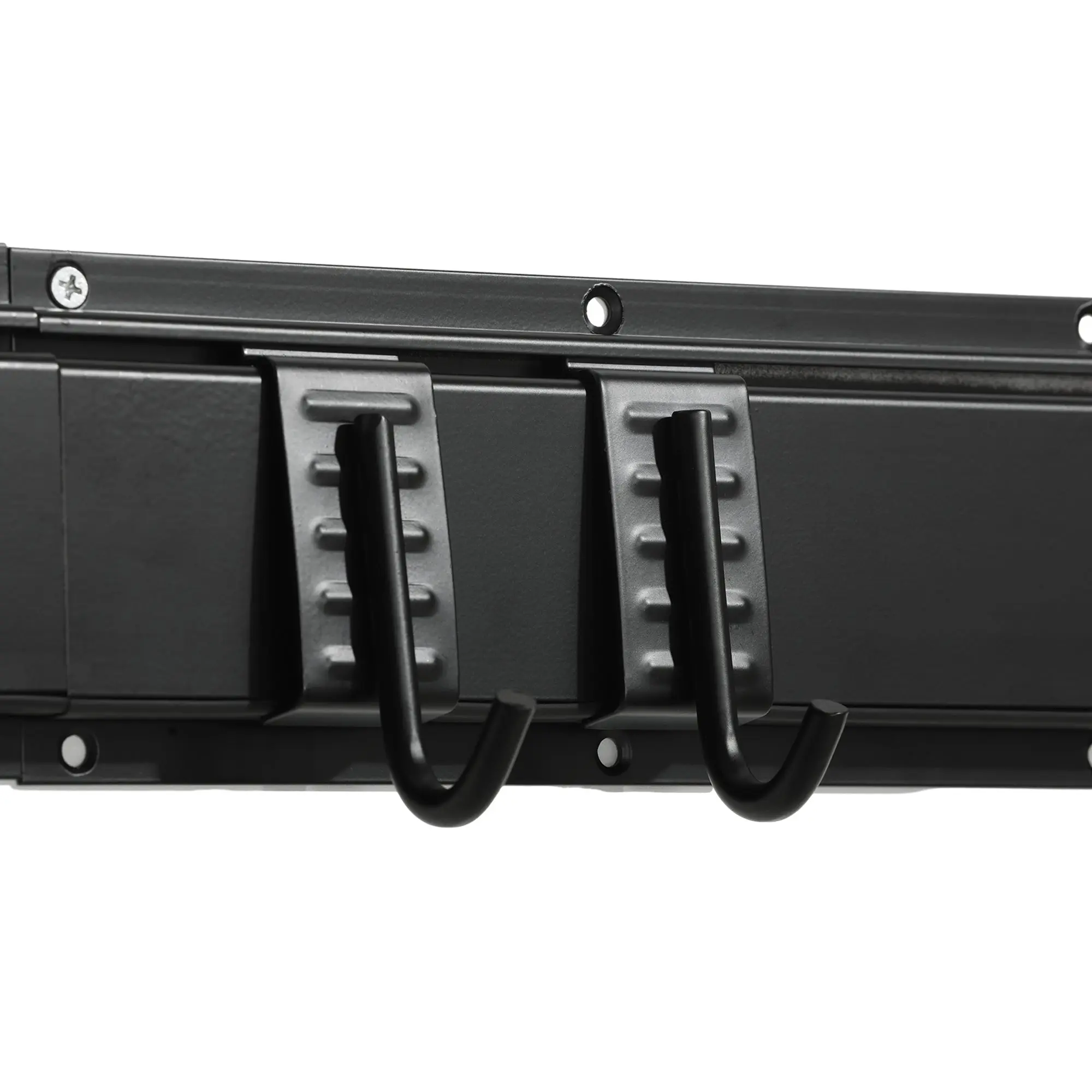 SPORTNOW Wall-Mounted Bike Rack, Bike Storage Rack for 5 Bikes and 3 Helmets, Adjustable Storage Hooks, Bike Rack, 121.5 x 10 cm Black
