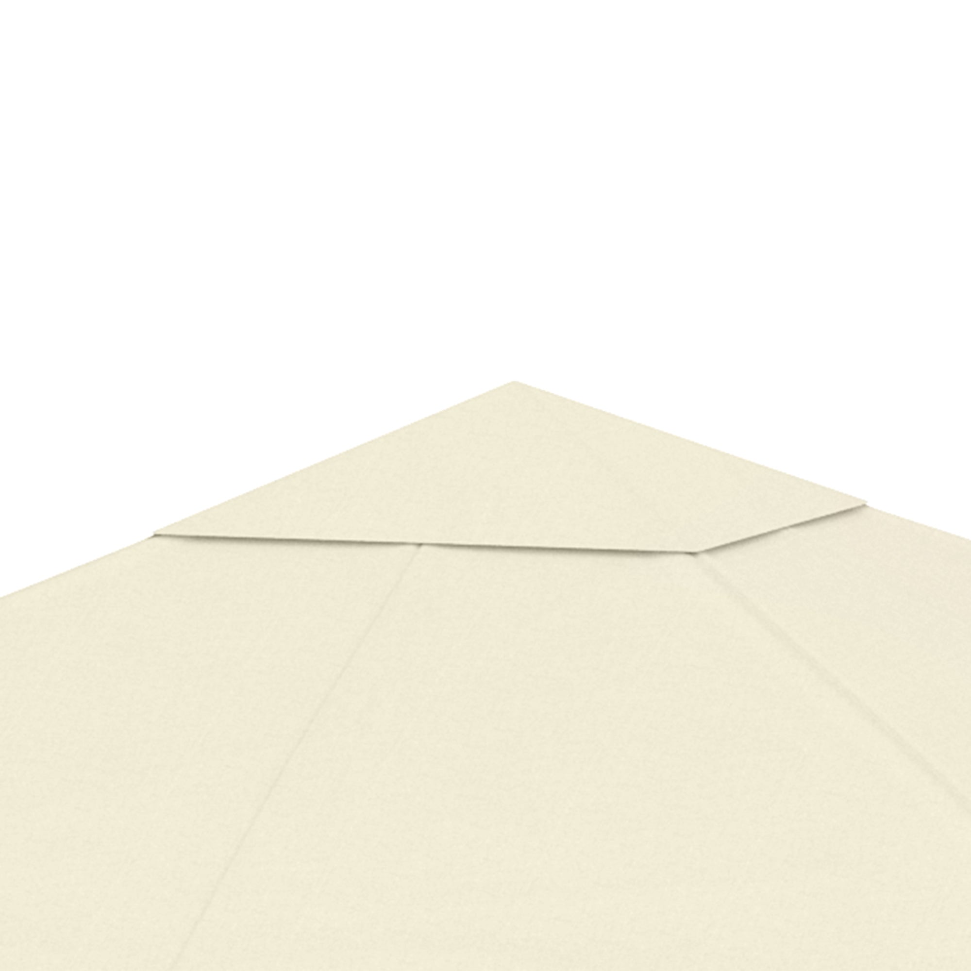 Replacement Canopy for Gazebo Pergola Tent Garden Roof Replacement Fabric High Density 180g/m? Anti-UV 3 x 3m Cream