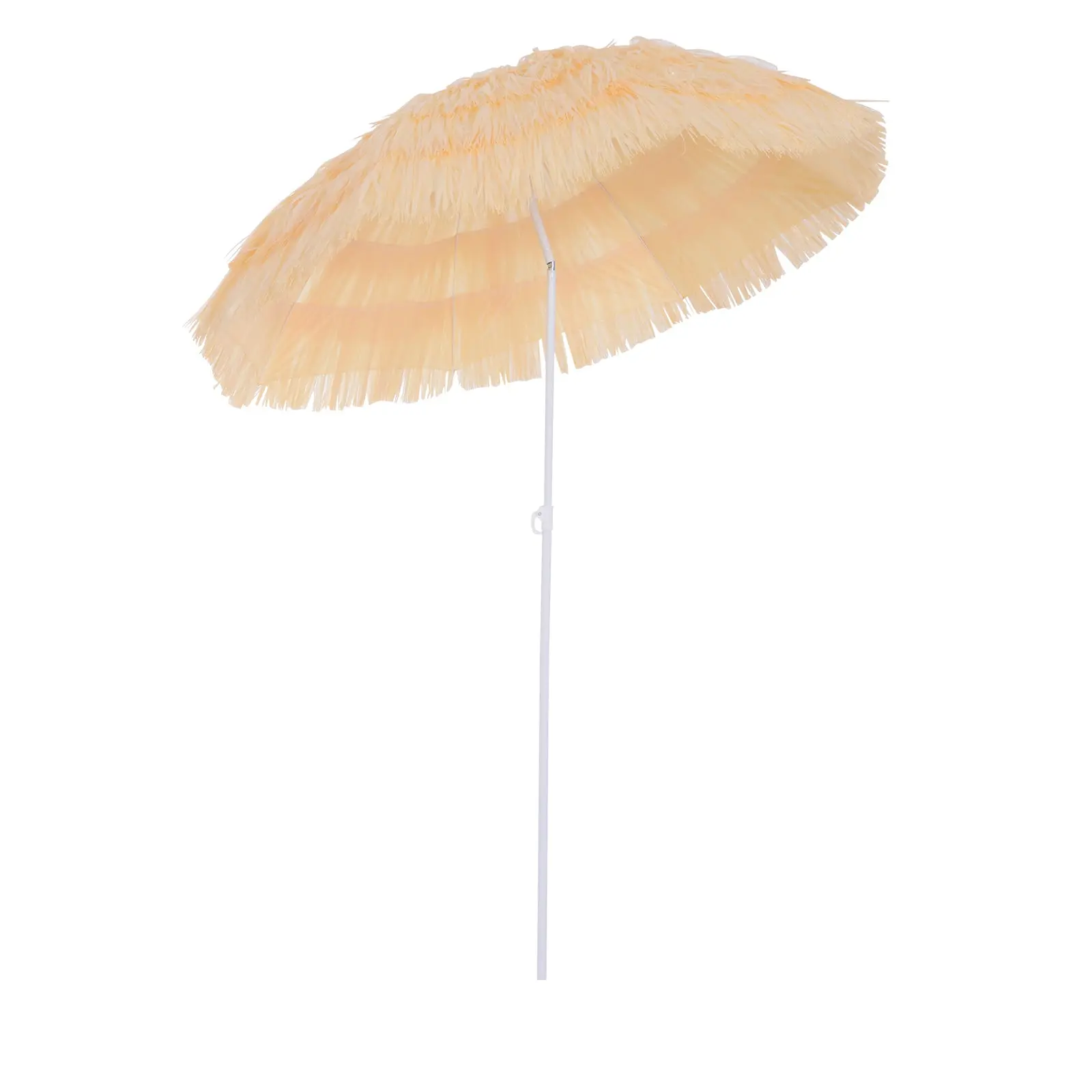 Sun Umbrella Beach ?160cm Windproof Stable Beach Umbrella Height Adjustable and Tiltable UV Protection Stormproof Balcony Umbrella Folding Garden Umbrella for Travel, Beach, Balcony Beige
