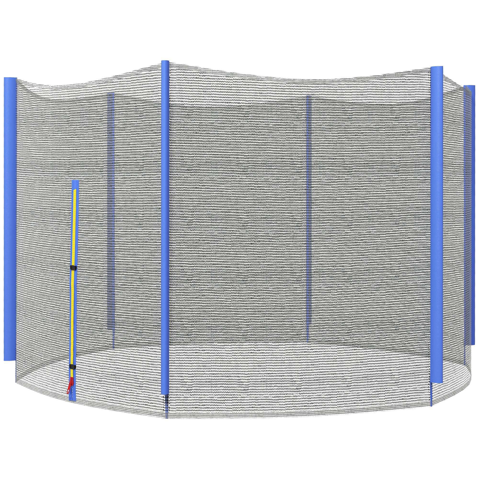 SPORTNOW Trampolin Sécherheetsnetz fir Ø244 cm Ronn Trampolin - Ënneräichert Sécherheetsnetz fir 6 Steng
