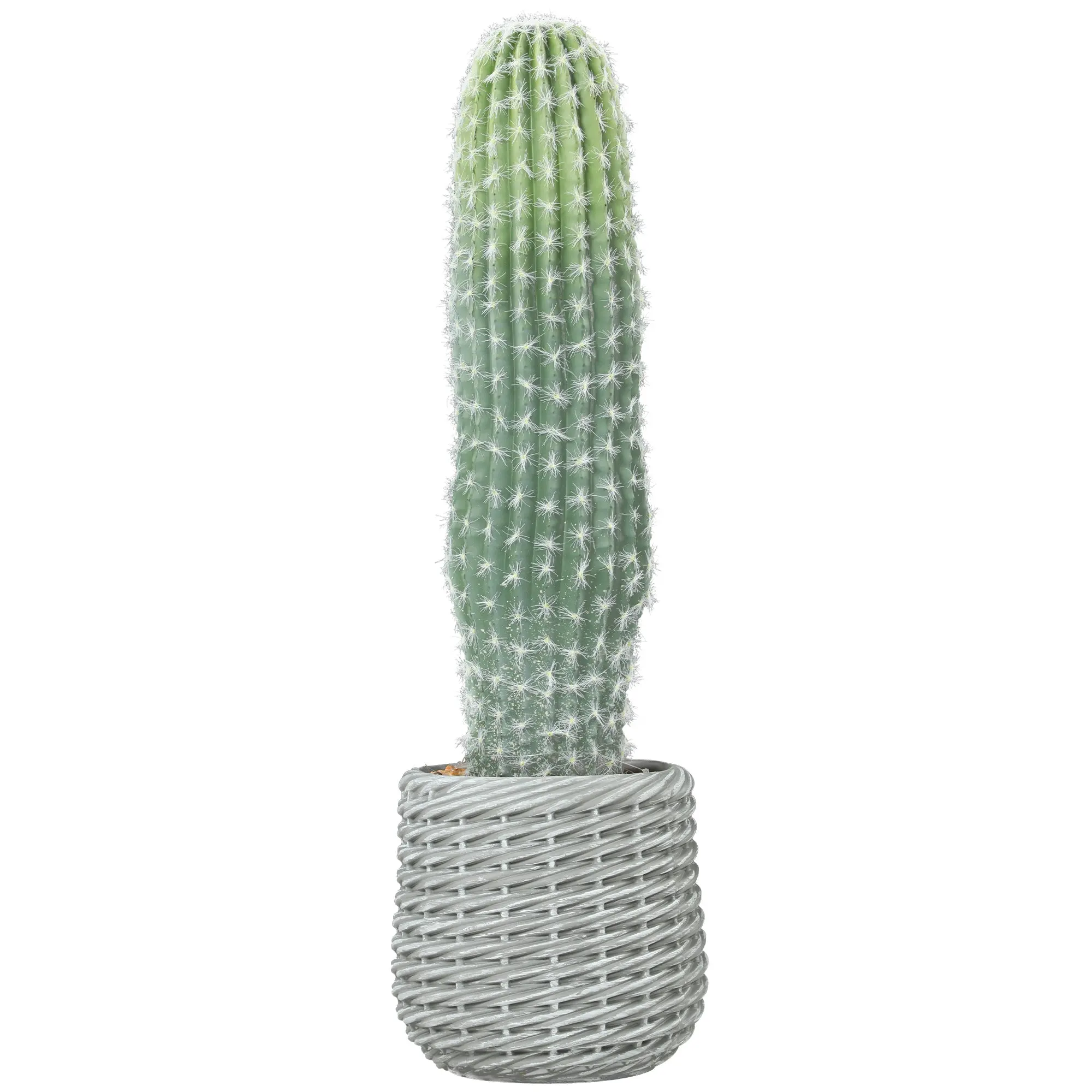 Artificial Cactus 26 in (66 cm) — Decorative Potted Plant for Home, Office, Living Room, Green
