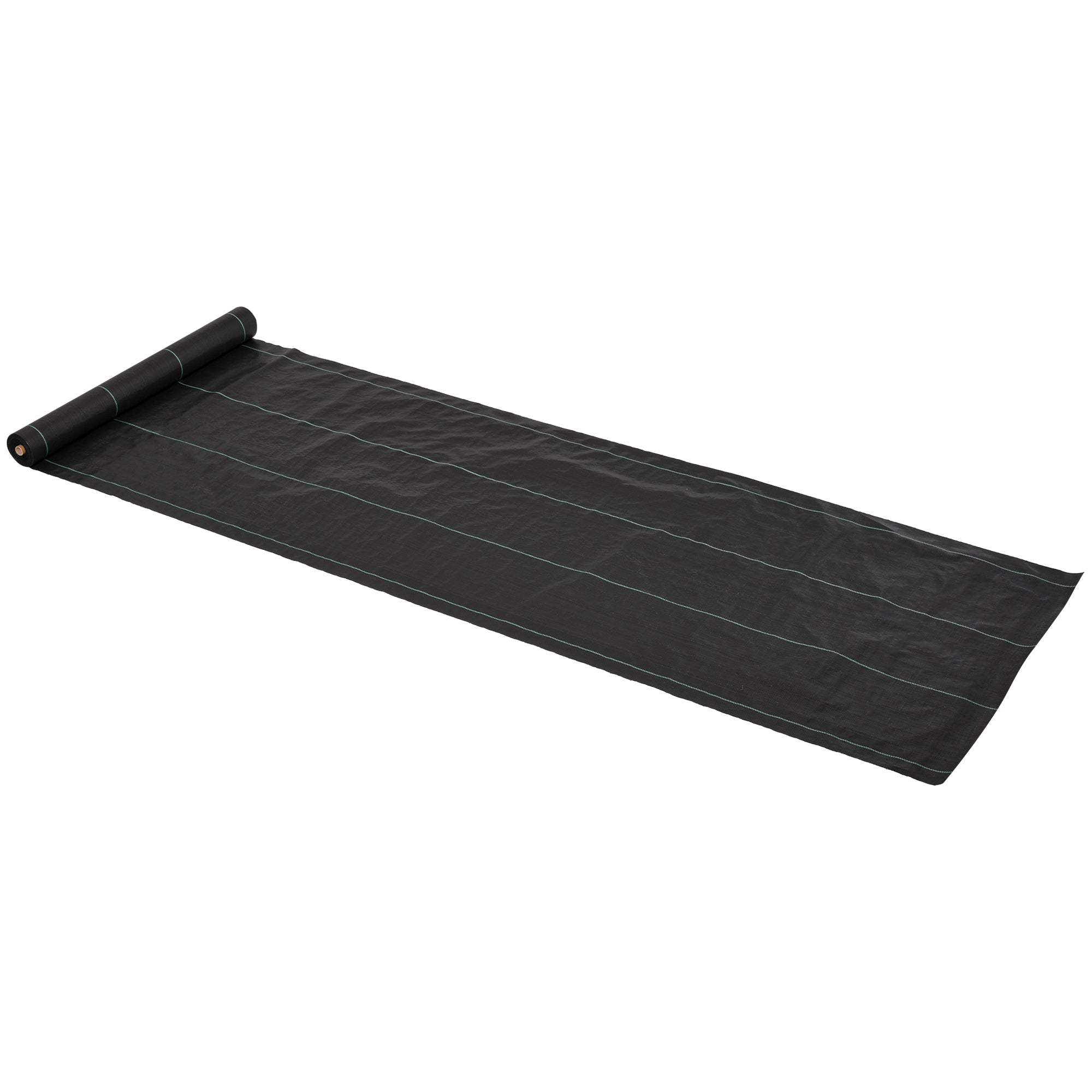 Outsunny Antivaisinė Geoteksiška Tinklelis 1x50 m Sodas Tinklelis nuo Piktžolių 100 g/m² Juodas