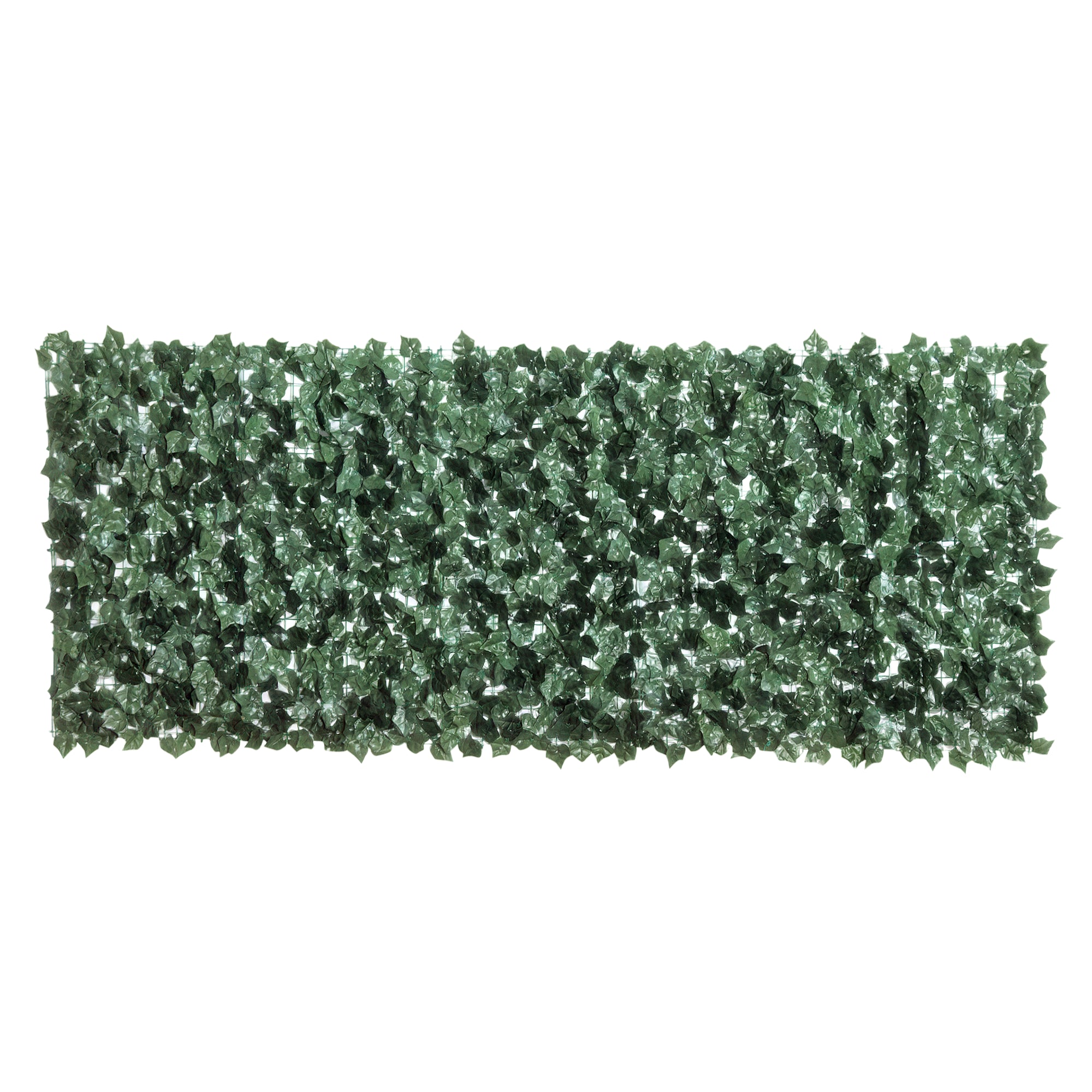 Outsunny Künstliche Hecken Sichtschutz, UV-geschützter Sichtschutz, Grüner Balkon Sichtschutz, Zaun Sichtschutz mit Blättern, Heckenzaun, Wand Künstlich 240 x 100 cm für Gartenhochzeit