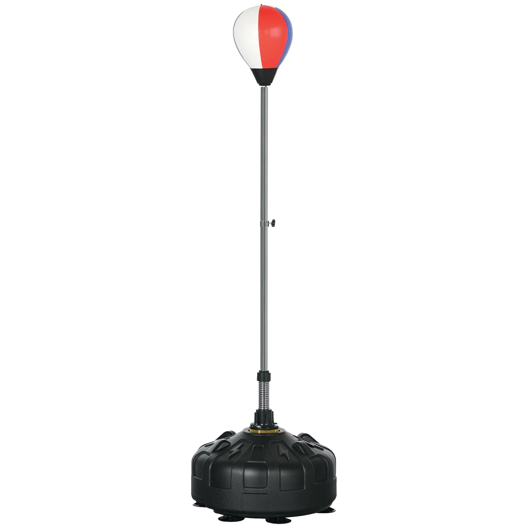 SPORTNOW Punching Ball, Boxing Bag 147-165 cm Adjustable Stand Boxing Trainer, Standing Boxing Ball for Training, Exercise, Black