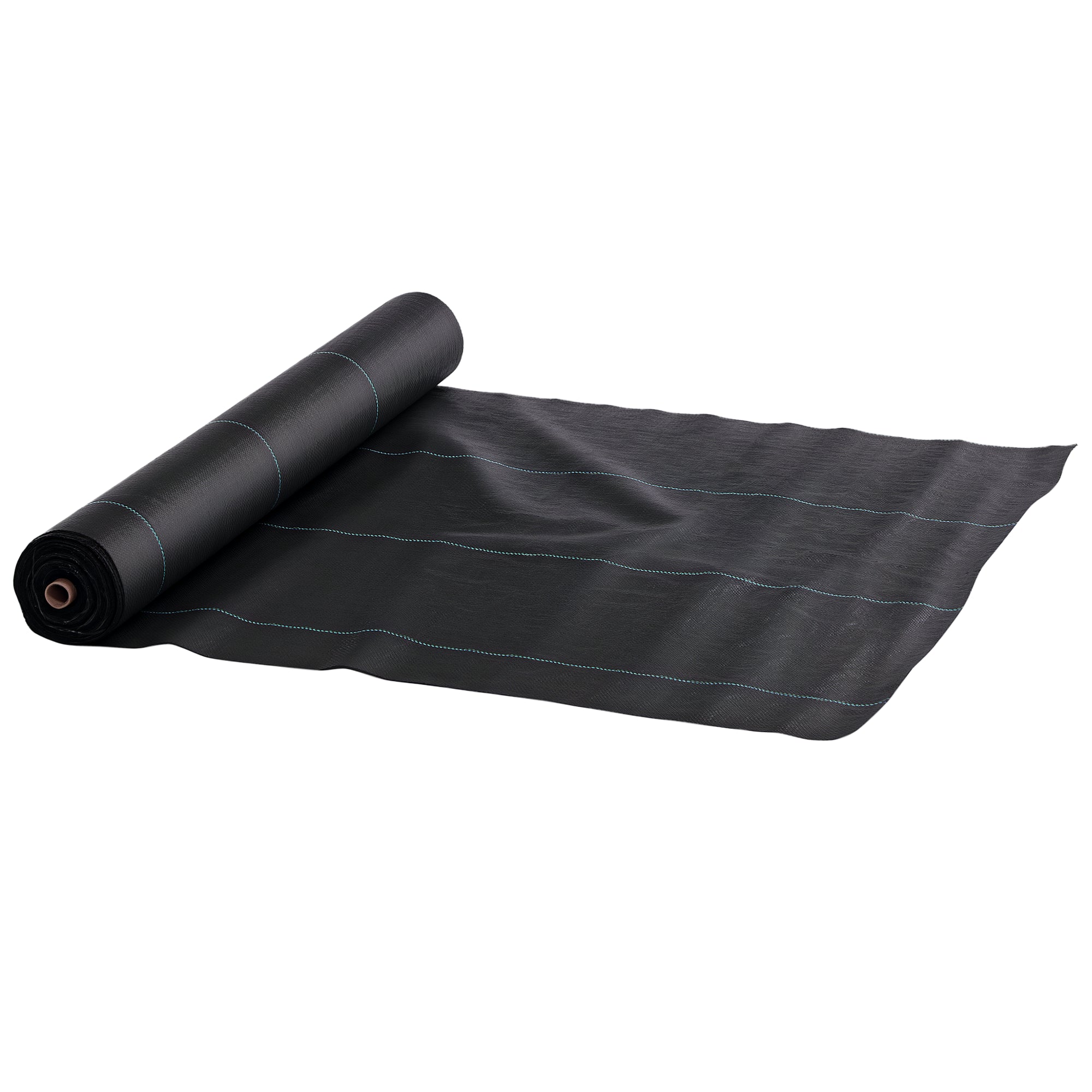 Outsunny Tkanina pro kontrolu plevele – Zábrana proti plevelu 2x100 m Geotextilní tkanina 60 g/m² pro kontrolu plevele a zahradního plevele Černá zábrana proti plevelu