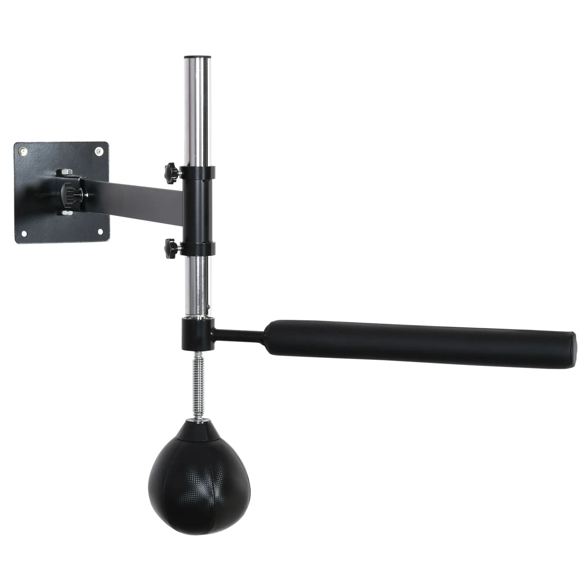 Box Frame Boxing Training Wall Mount Foldable with Rotating Reflex Bar Speedball Height Adjustable for Teens and Adults